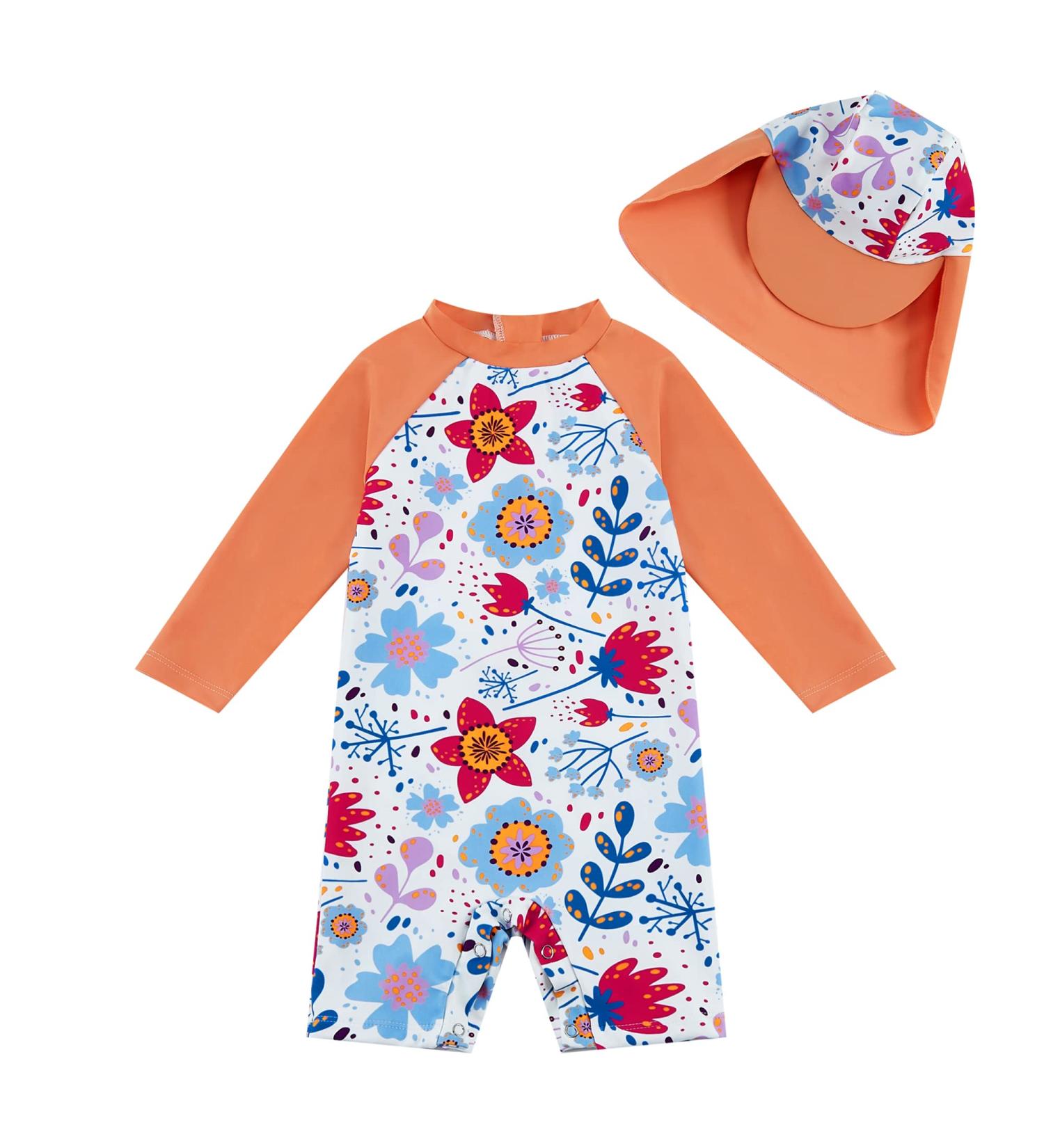 UPF 50+ Sunflower Baby Girls' Swimsuit with Snap Bottom | 18-24 Months - Buy Online on SooperMarket.com