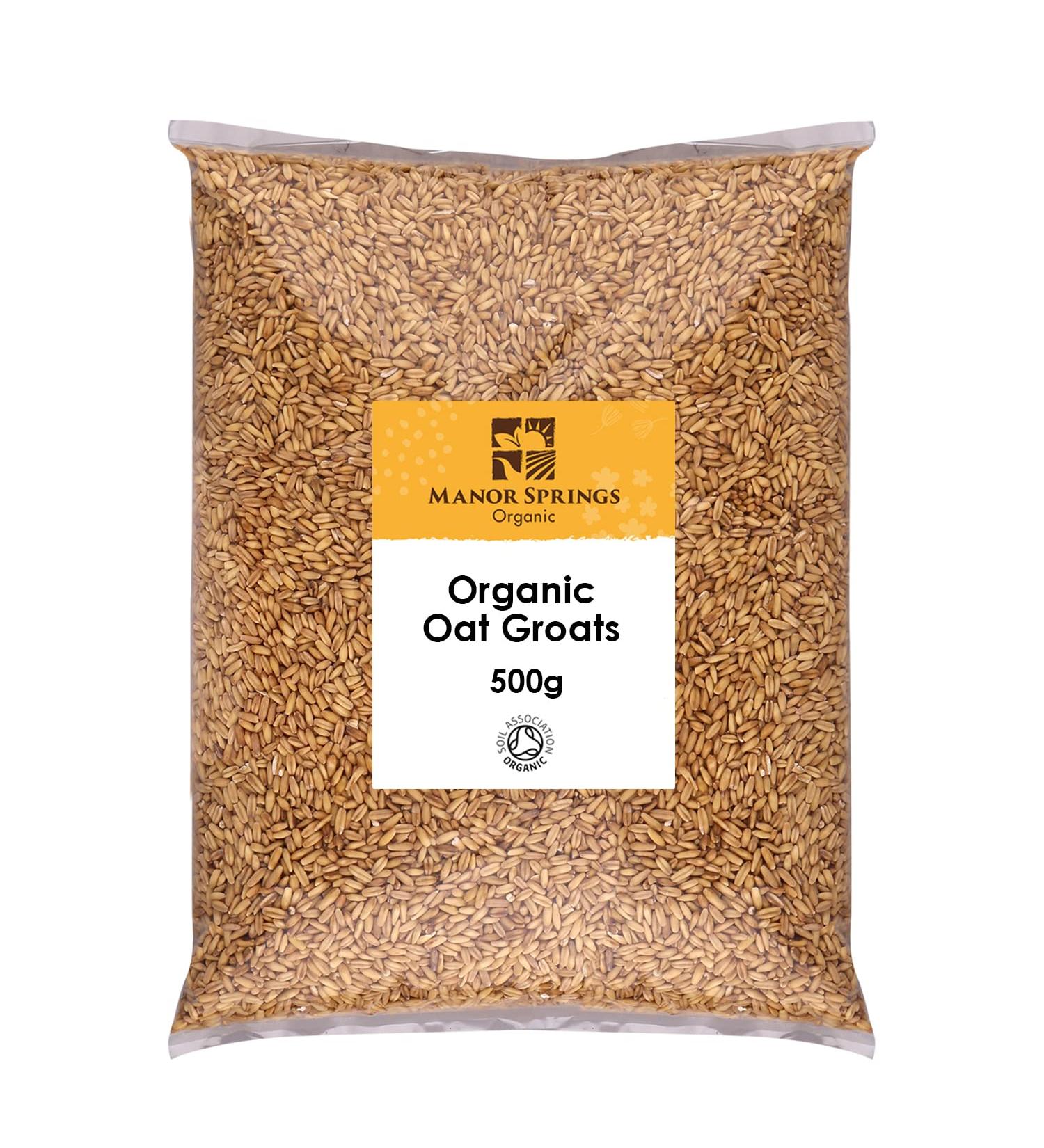 Manor Springs Organic Oat Groat 500g - 100% Organic Whole Grain Superfood - Buy Online on SooperMarket.com