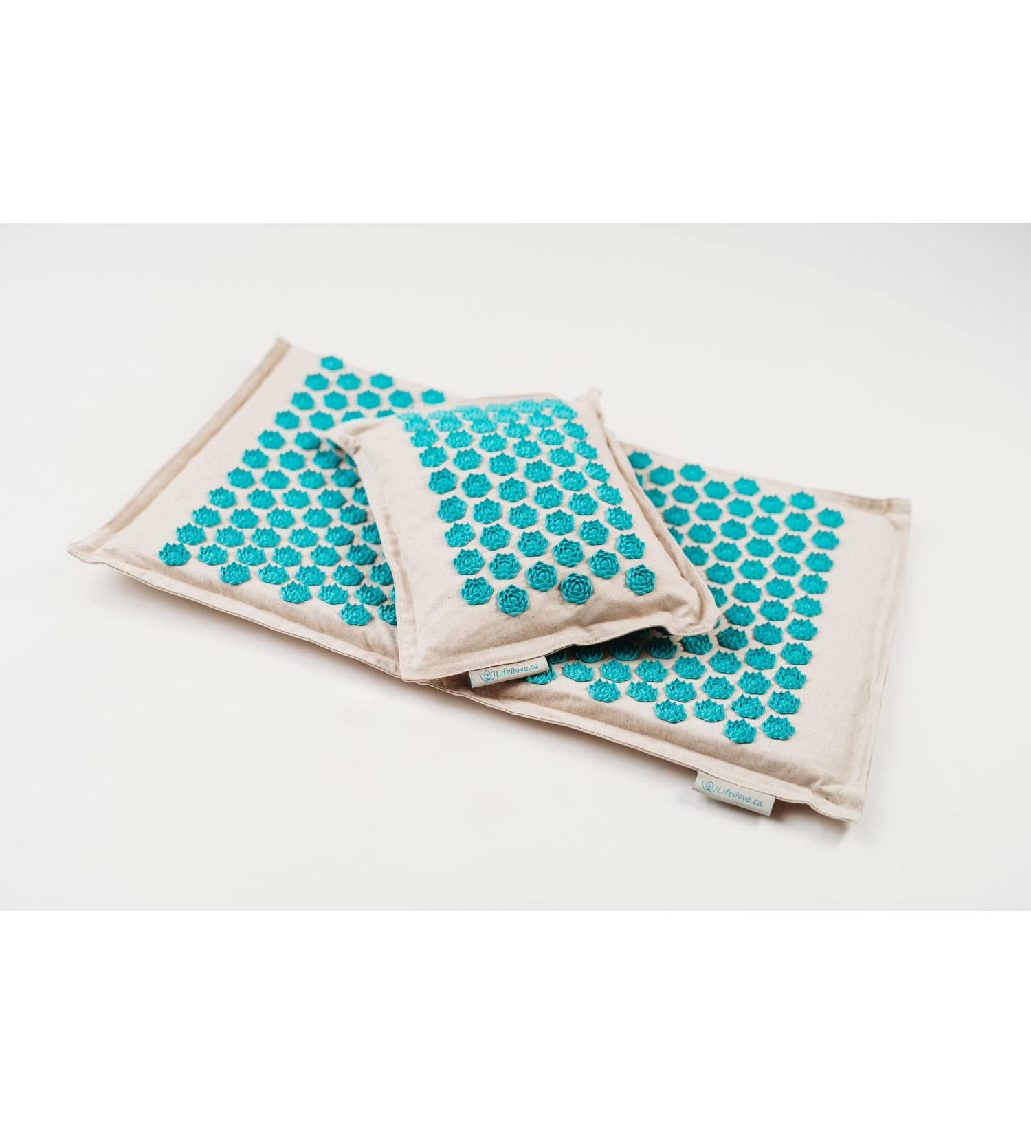 Lifeilove Nails Spikes Acupressure Acupuncture European Quality Mat and Pillow Pain Relief Stress Relief Muscle Relaxant - Buy Online on SooperMarket.com