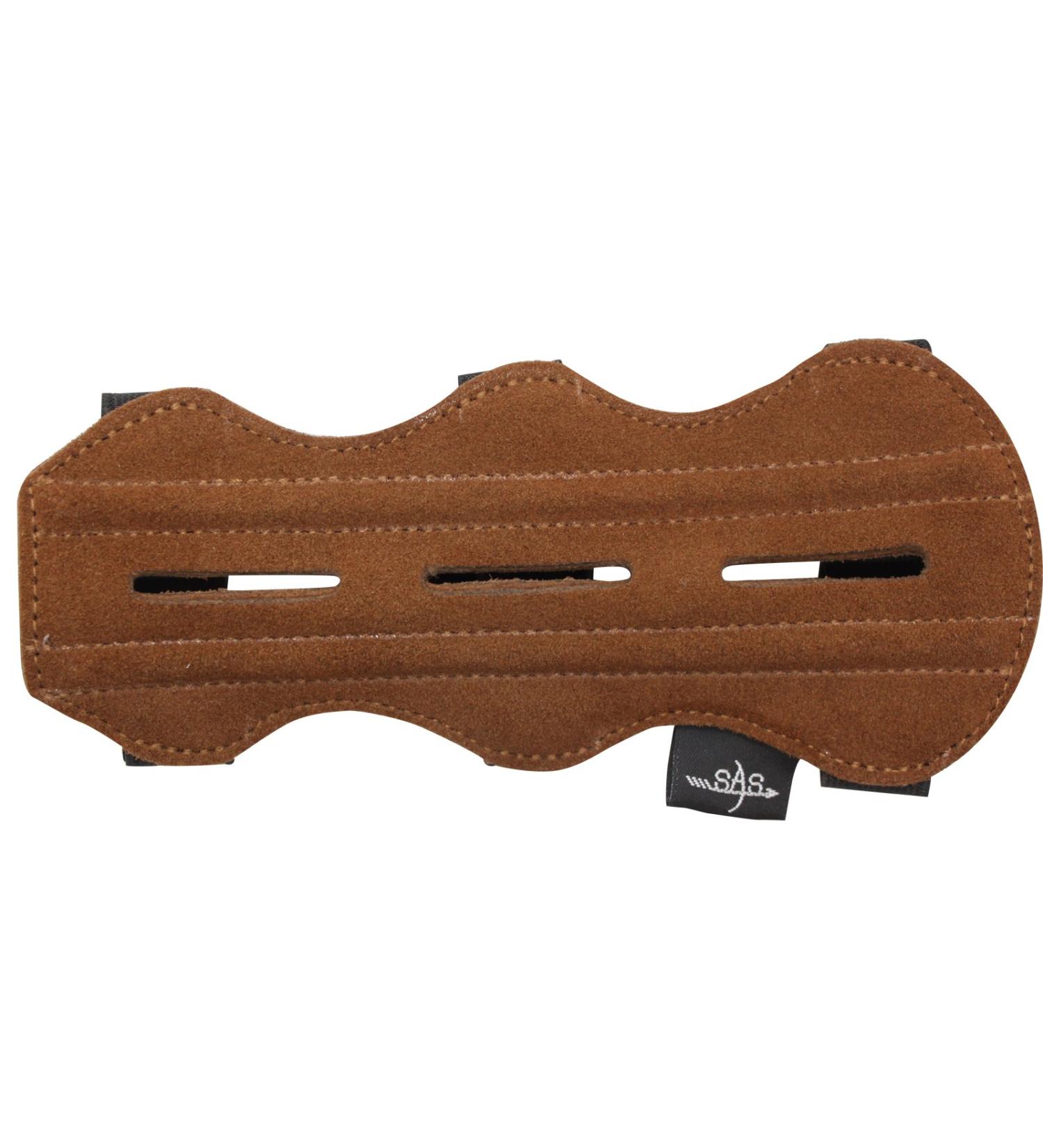 SAS 7.5 Leather Suede Arm Guard - Archery Bow Range Protector with 3-Strap Buckles - Buy Online on SooperMarket.com