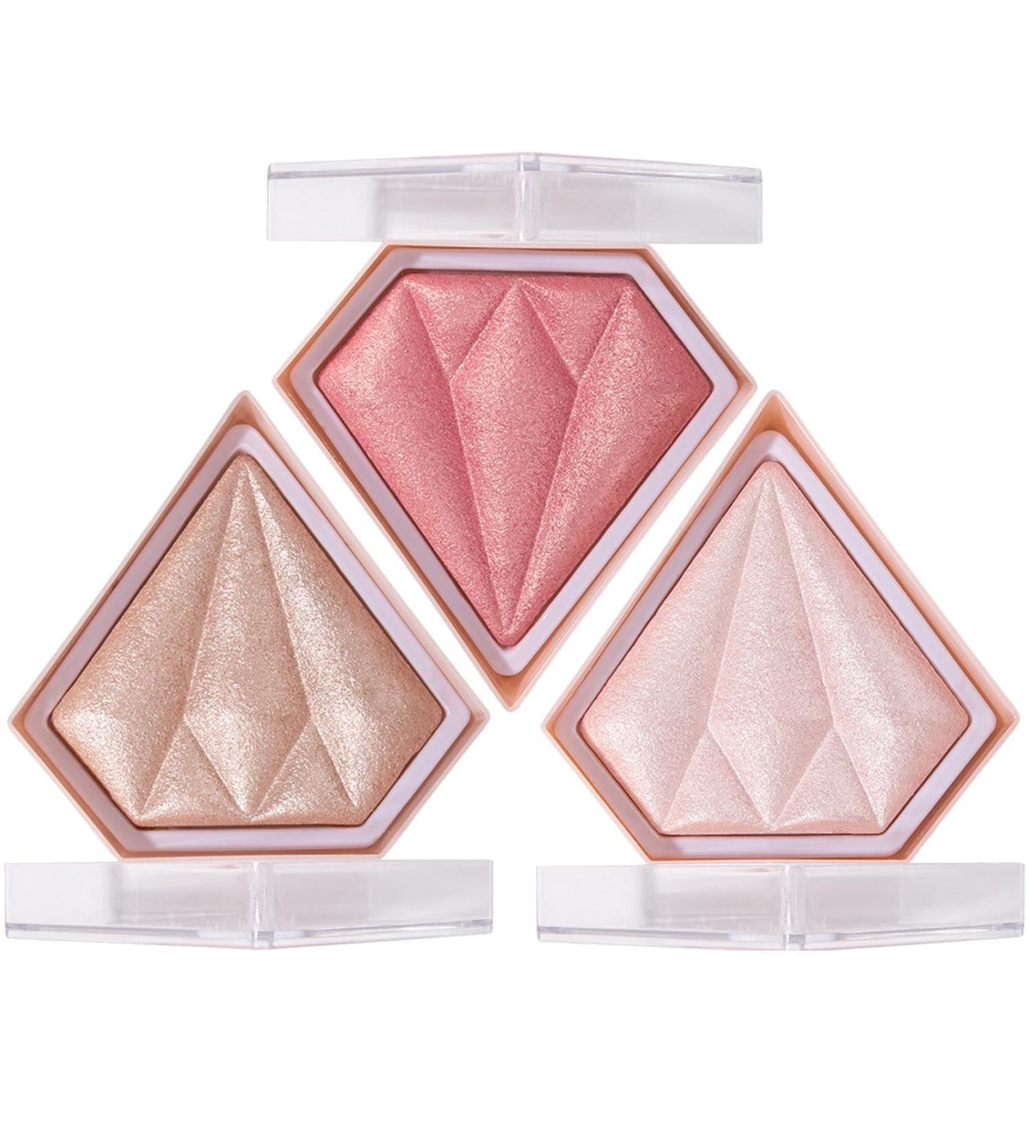 3D Diamond Blush Trio Set - Long Lasting, Buildable & Blendable Cheek Makeup Palette - 24.00g - Buy Online on SooperMarket.com
