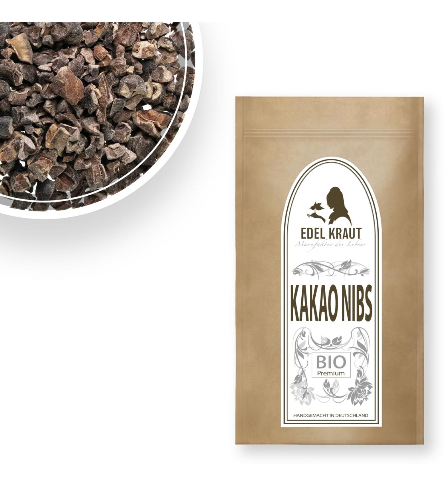 Kocao Nibs Bio 250g - 100% Natural Organic Raw Cacao Nibs | Noble Herb - Additive-Free Controlled Organic Cultivation - Buy Online on SooperMarket.com