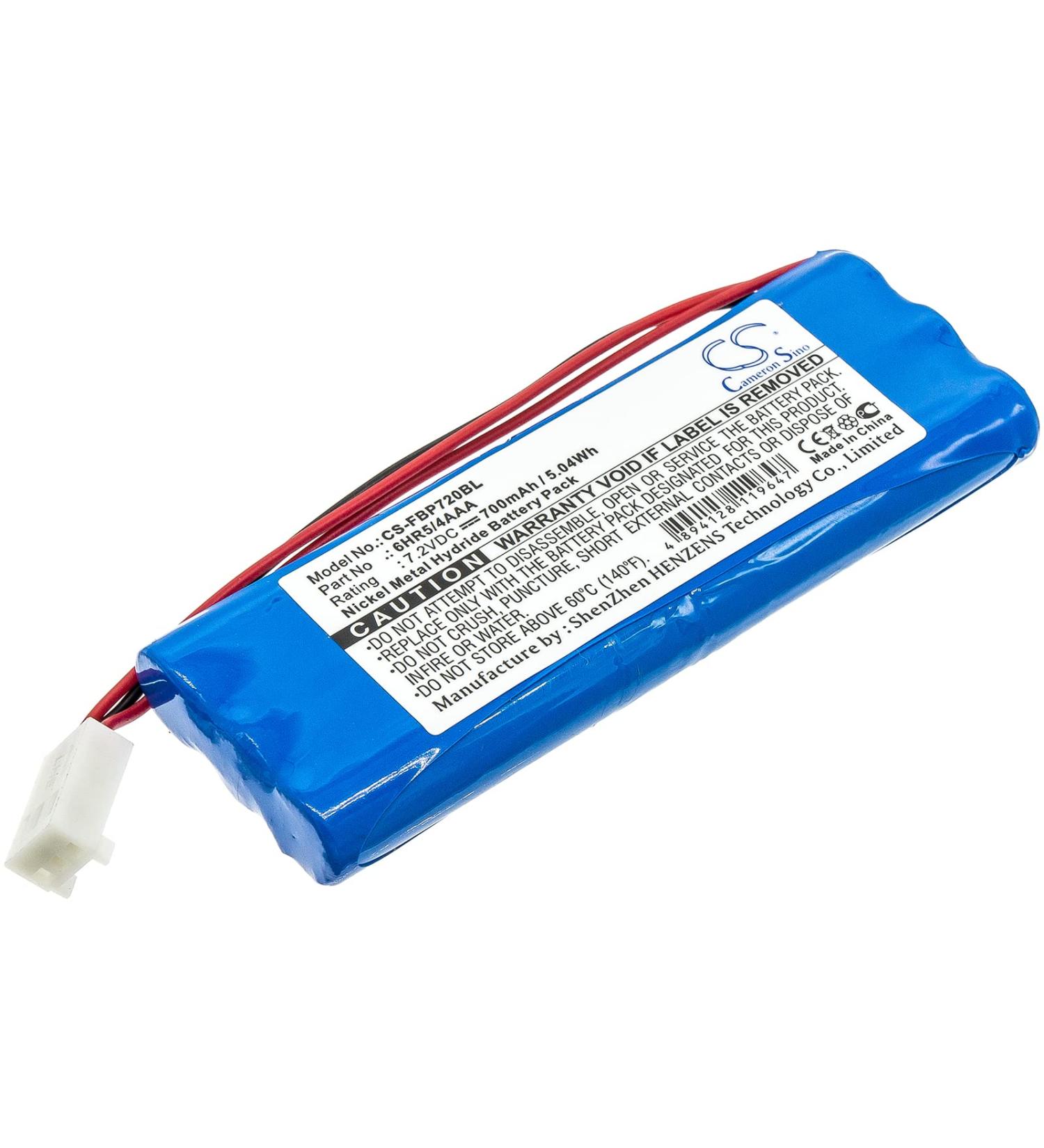 700mAh Replacement Battery for Falard BP7.2 6HR5/4AAA (7.2V)