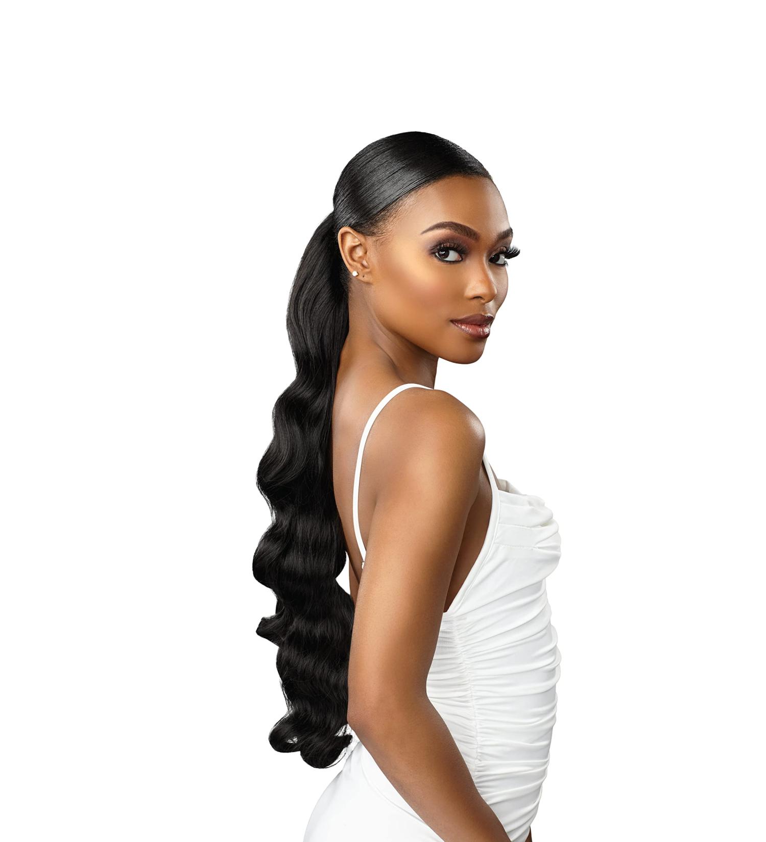 Sensationnel Lulu Pony Synthetic Ponytail - KARA (Color:2 Dark Brown) - Buy Online on SooperMarket.com