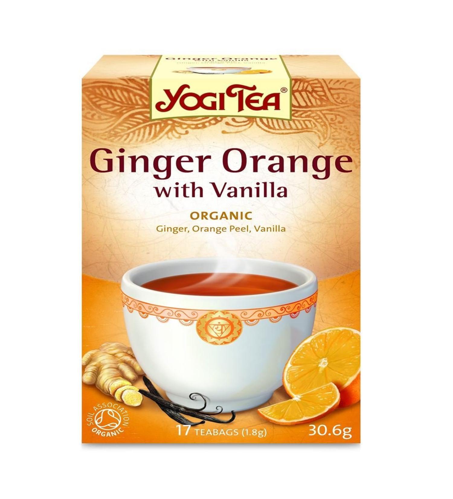 Yogi Tea | Ginger Orange & Vanilla | 6 x 17 Bags