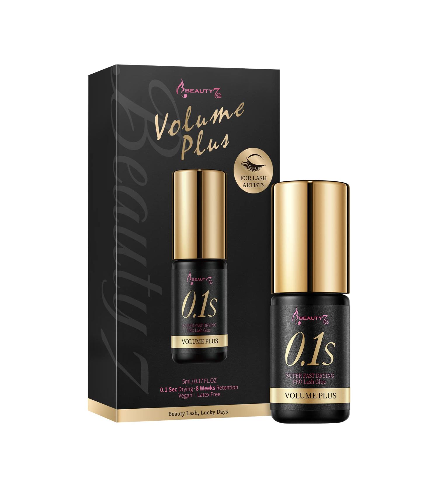 Volume Plus Eyelash Black Glue 0.1 Second Fast Drying for Individual Lash Extensions (5ml) - Buy Online on SooperMarket.com