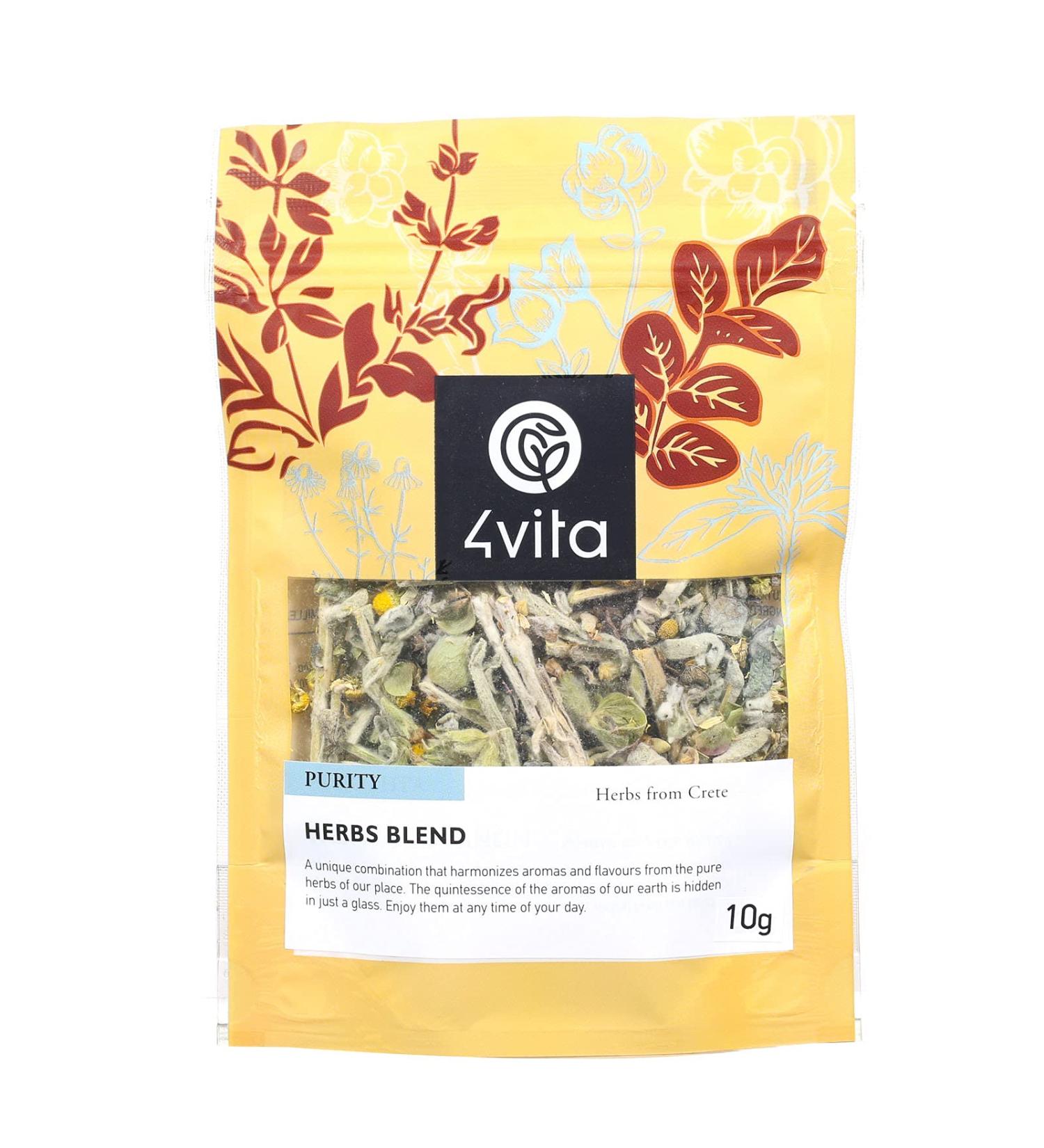 4Vita Cretan Herbal Tea Blend 10g - Buy Online on SooperMarket.com