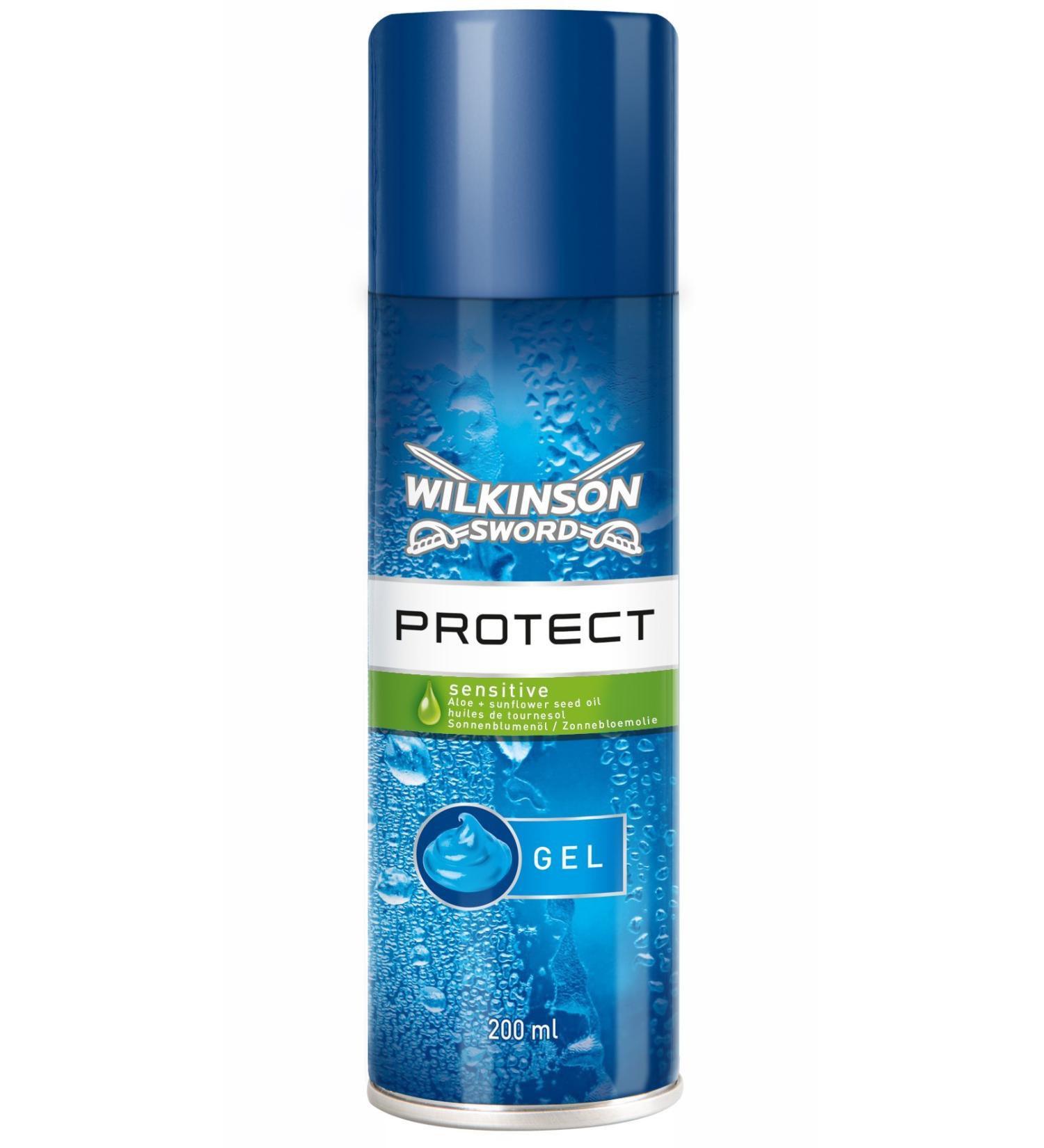 Wilkinson Sword Shaving Gel Protect Sensitive Men 200 ml 3 pcs