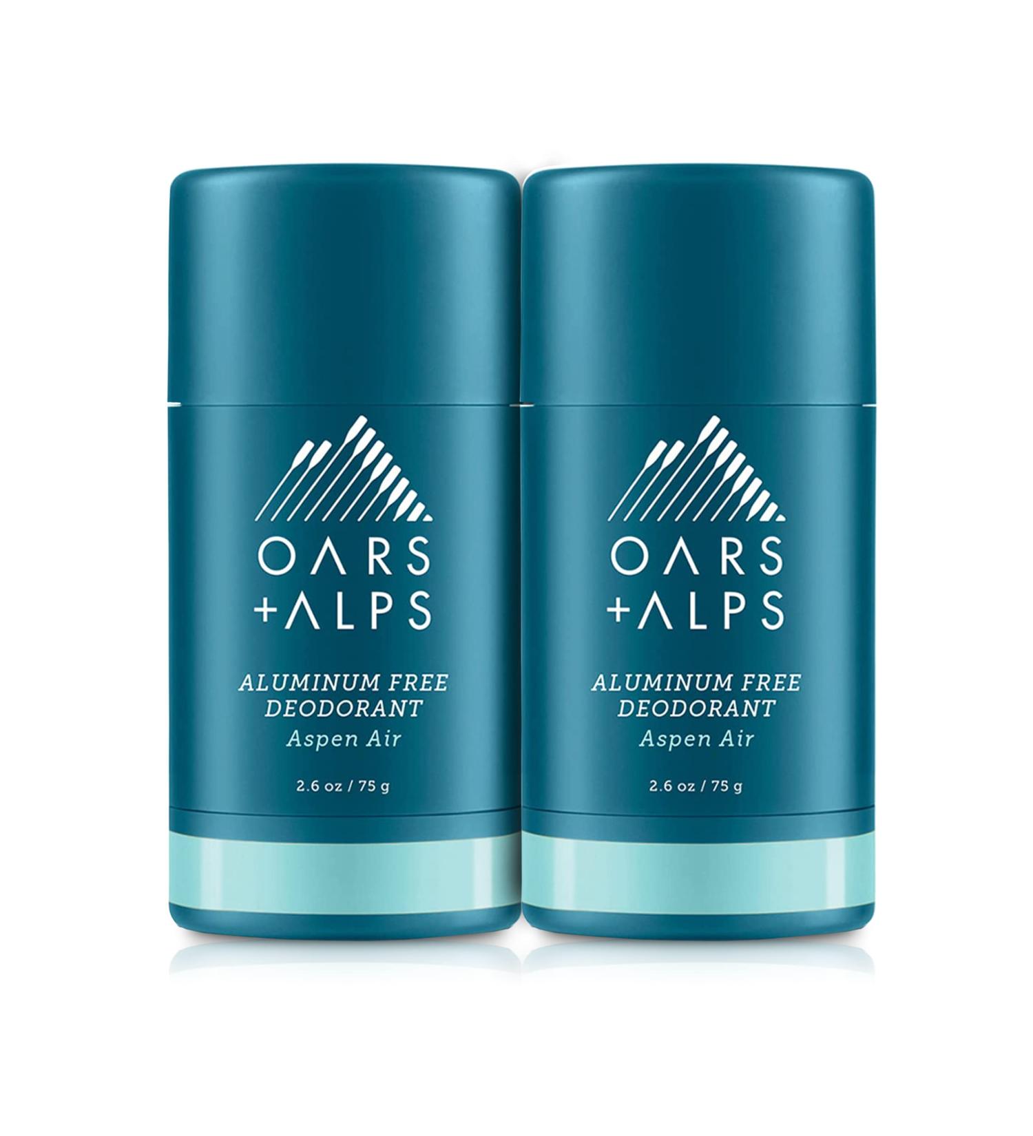 Oars + Alps Aluminum Free Deodorant for Men and Women Dermatologist Tested and Made with Clean Ingredients Aspen Air 2 Pack 2.6 Oz Each 2ct - Aspen Air 2.6 Ounce (Pack of 2) - Buy Online on SooperMarket.com