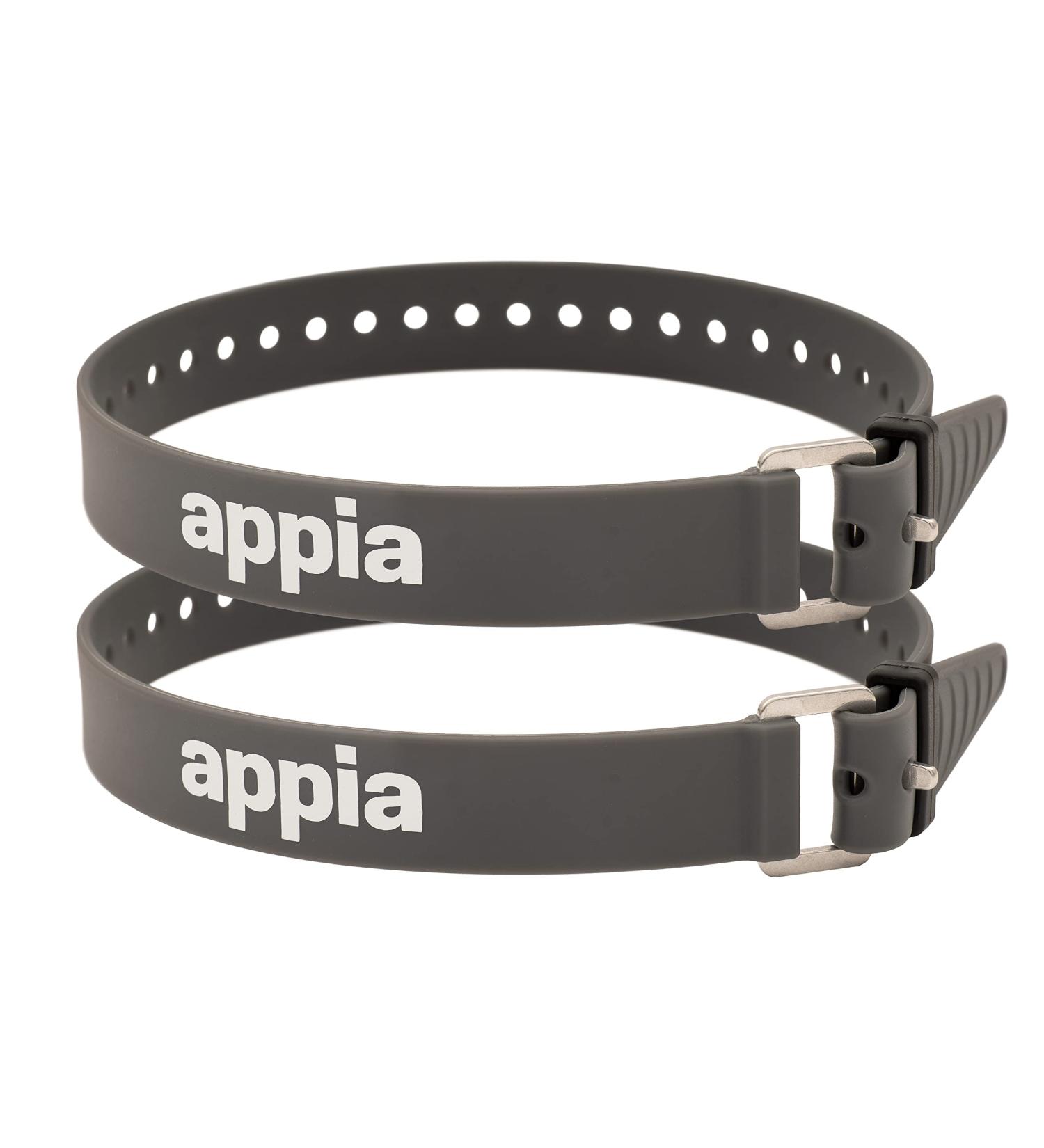 Buy Appia 50cm Gray Straps-Clamping Belts (2-Pack) | TPU with Rust-Free Aluminum Buckle for Bicycle Skiing Bike Packing Camping & More - Buy Online on SooperMarket.com