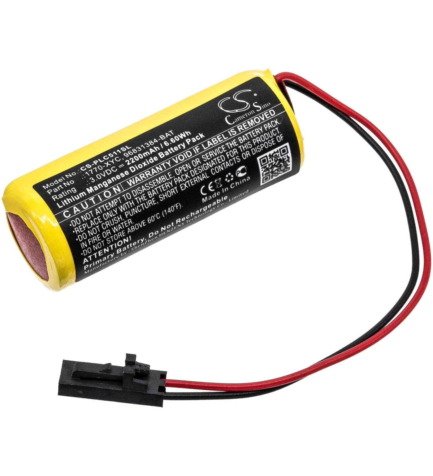 2200mAh 3.0V Battery Replacement for Allen Bradley PLC-5 Controller Series D - 9556902-LITH 1770-XYC 1770-XYC/A - Buy Online on SooperMarket.com