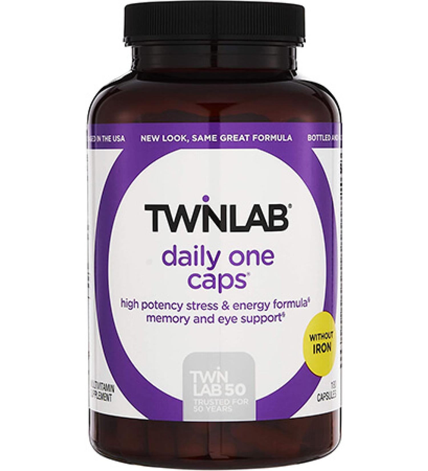Buy Twinlab Daily One Caps - Iron-Free Multivitamins for Men & Women | 180 Capsules - Buy Online on SooperMarket.com