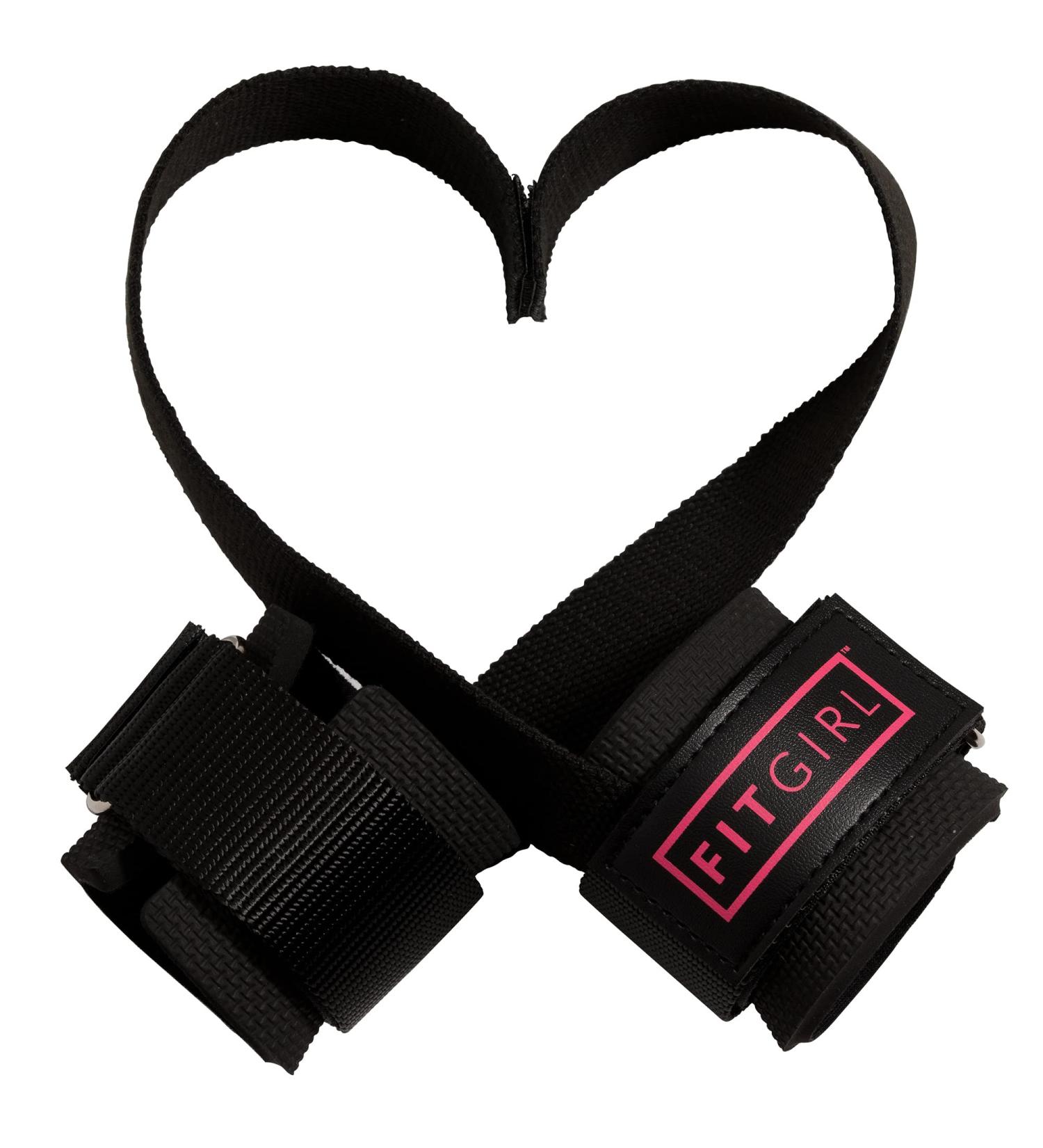 FITGIRL Wrist Straps for Women - Gym Lifting Wraps for Improved Muscle Gain in Legs, Back, Shoulders, and Core (Black) - Buy Online on SooperMarket.com