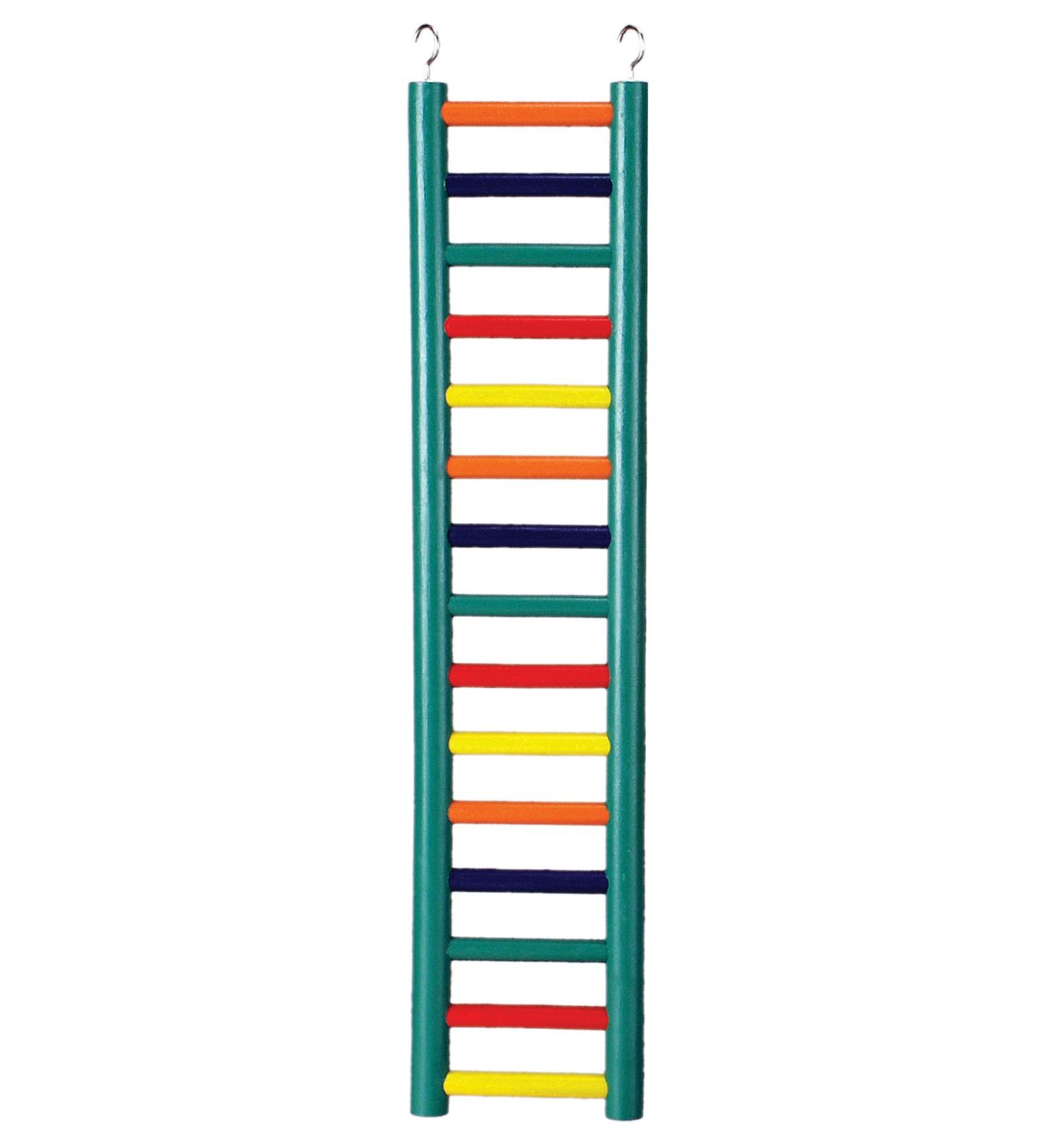 Prevue Pet Products 15-Rung Multi-Color Wood Bird Ladder
