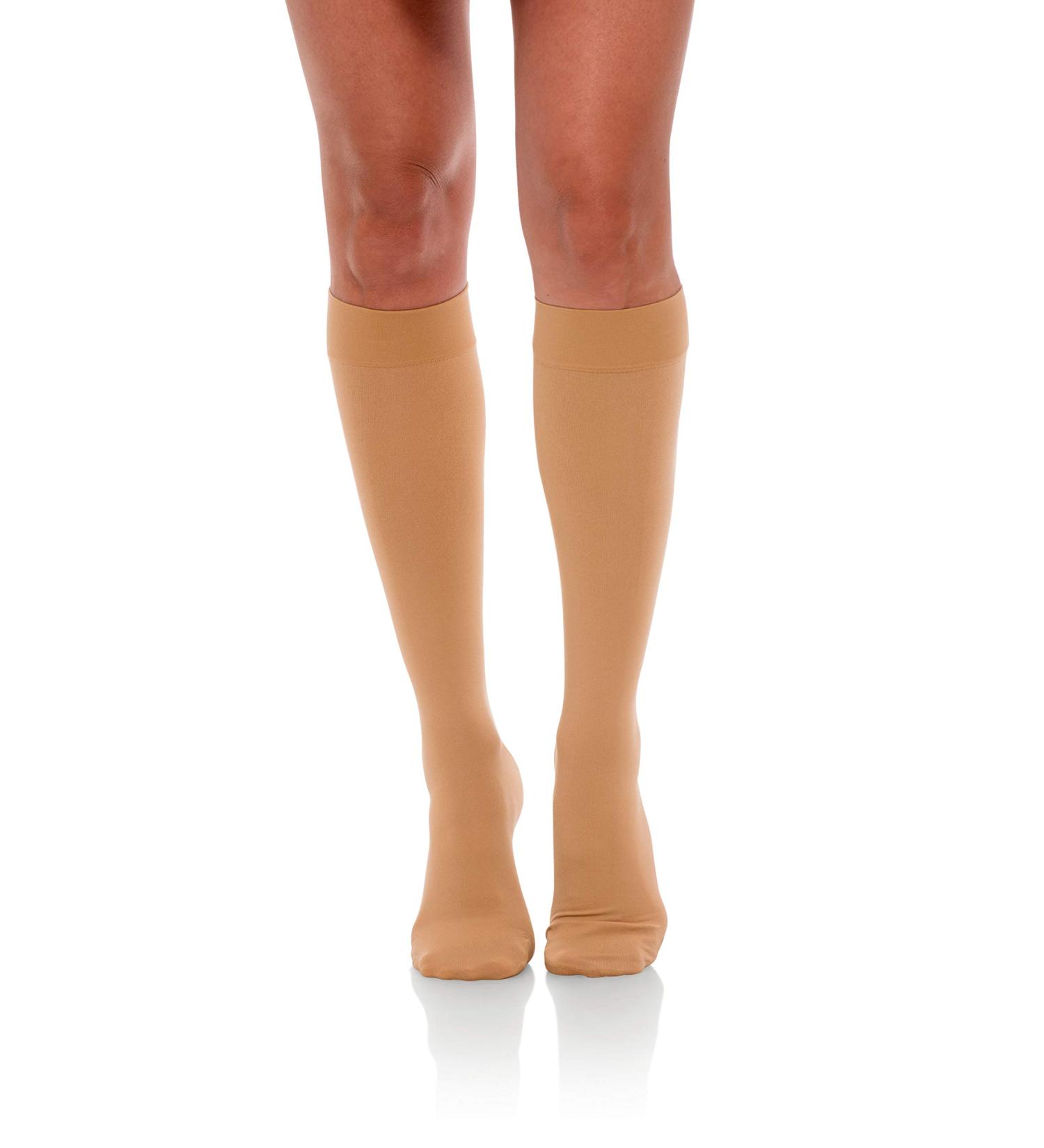 JOMI Compression Knee High Stockings 15-20mmHg Opaque Closed Toe - Size XX-Large Beige - Buy Online on SooperMarket.com