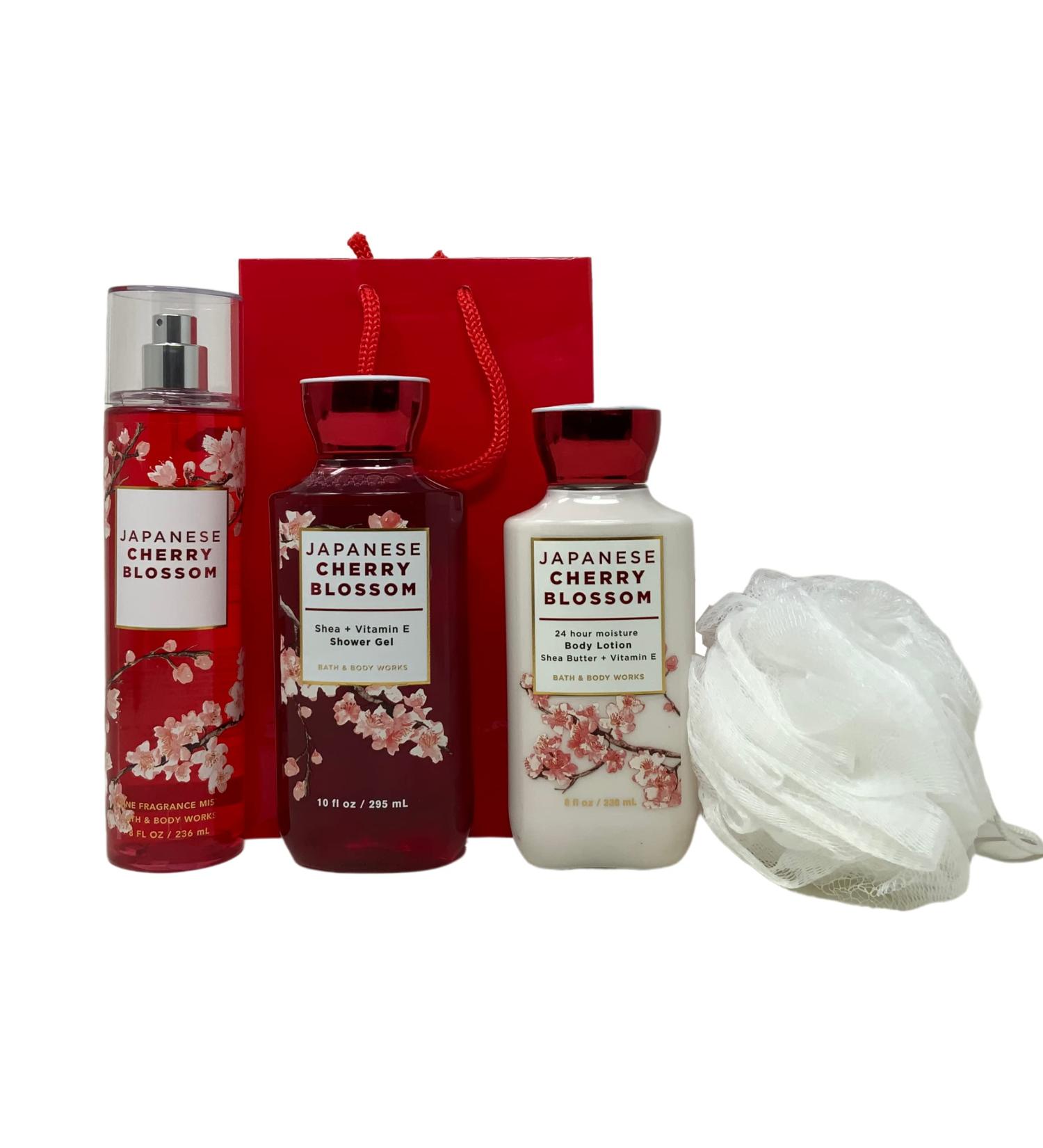 Bath & Body Works Japanese Cherry Blossom Gift Set - 4 Piece Set - Buy Online on SooperMarket.com