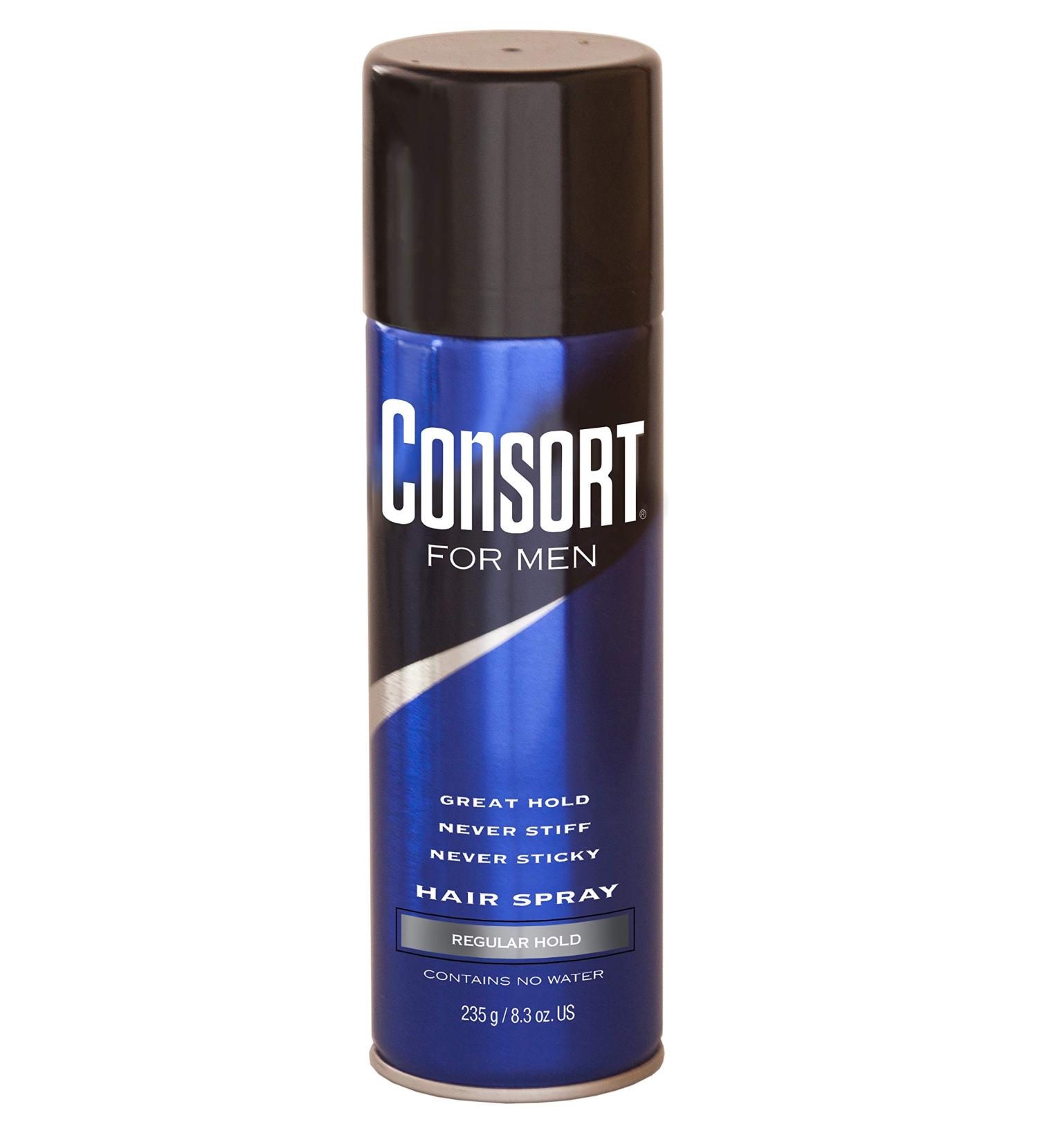 Consort For Men Hair Spray Regular Hold 8.3 oz (Pack of 12) Regular Hold 8.3 Fl Oz (Pack of 12)