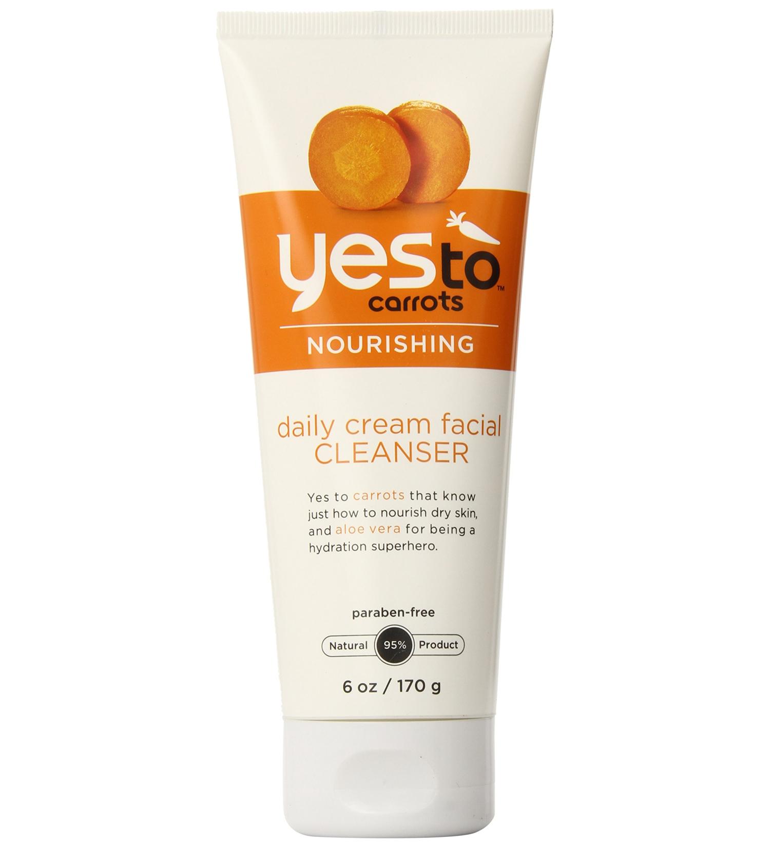 Yes To Carrots Daily Cream Facial Cleanser - 6 oz | Gentle Face Wash - Buy Online on SooperMarket.com