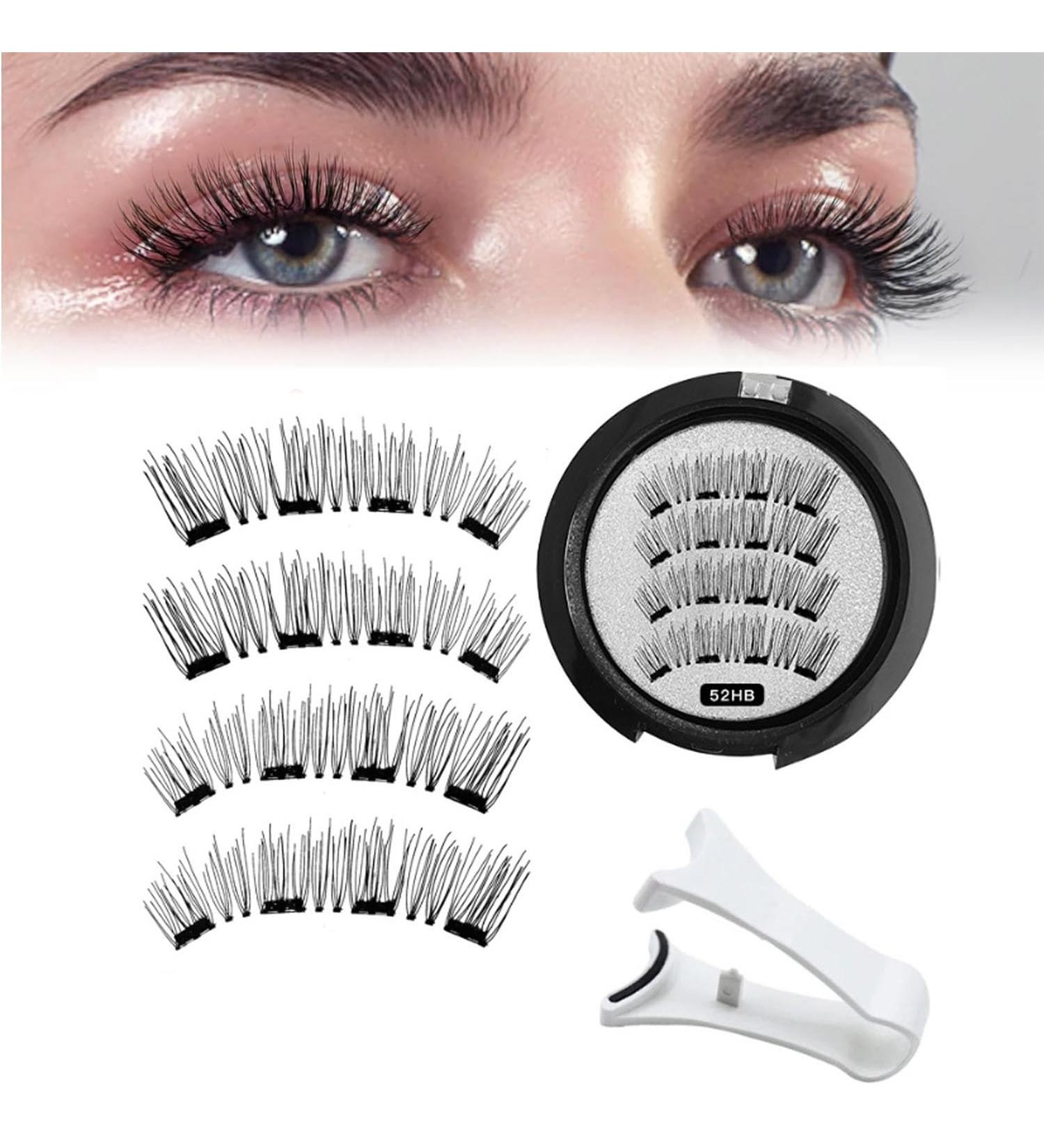 Lumentes Magnetic Eyelashes Lumentes Magnetic Lashes Magnetic Eyelashes Without Eyeliner Reusable Magnetic Eyelashes with Applicator No Glue or Liner Needed (Color : 52HB-4) - Buy Online on SooperMarket.com