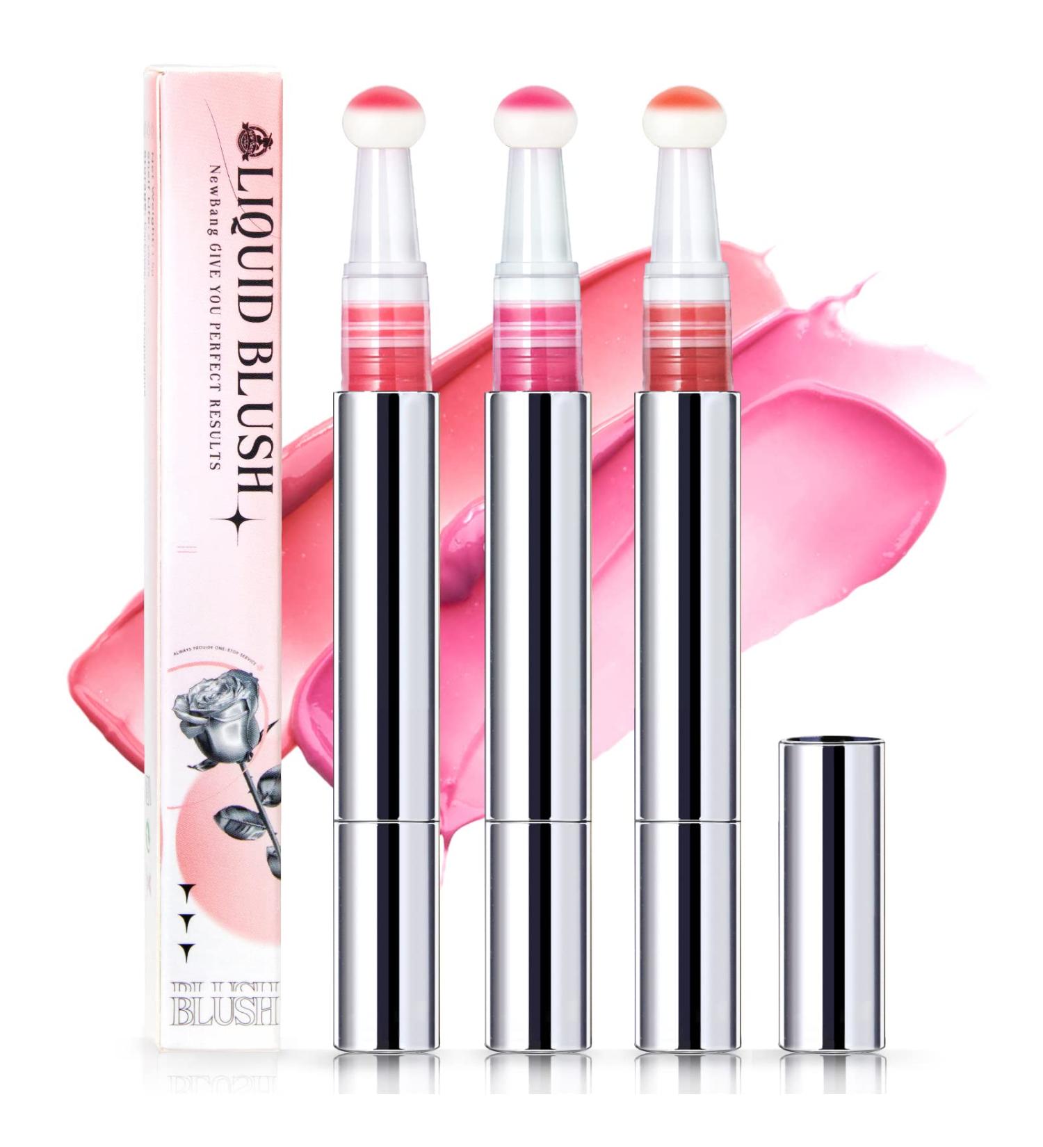 HOSAILY 3 Colors Liquid Blush Set - Waterproof & Long Lasting Creamy Velvet Blush for Cheeks 0.33oz (Pack of 3) - Buy Online on SooperMarket.com