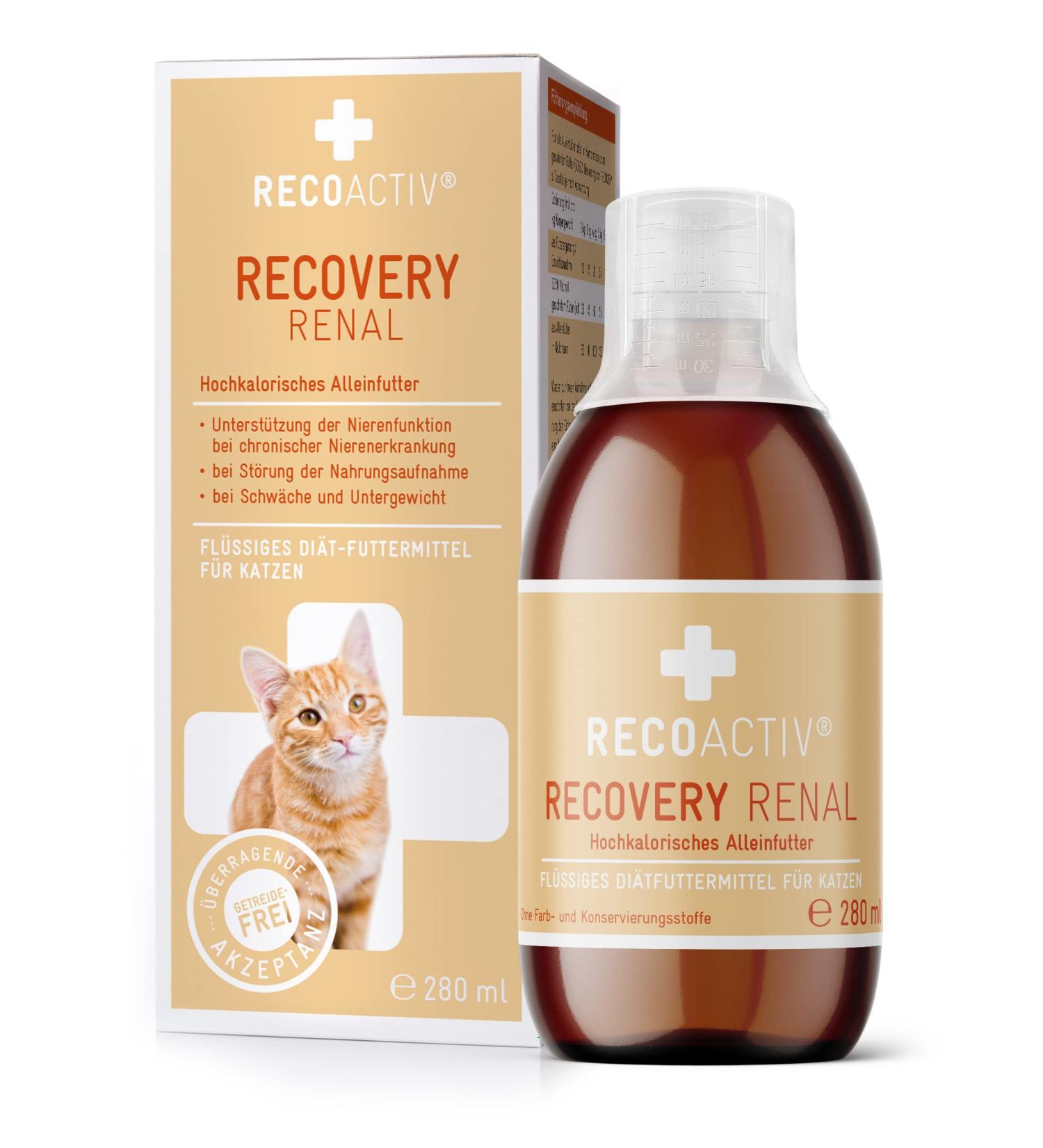 Recoactive Renal for Cats - High-Caloric Diet 280ml | Kidney Support & Weight Gain - Buy Online on SooperMarket.com