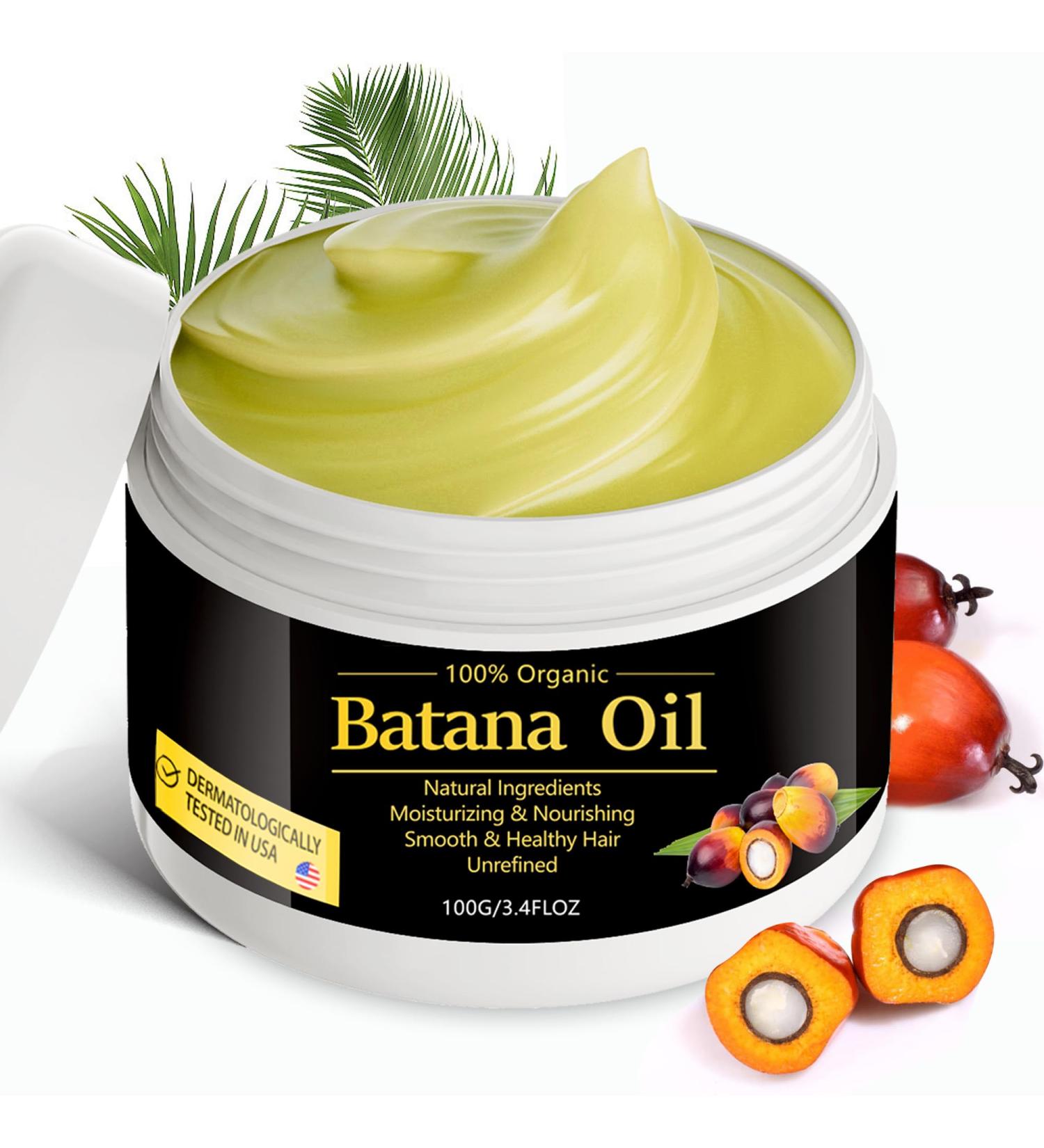 Buy Batana Hair Growth Oil - 100% Raw Organic Oil from Honduras for Men & Women | Anti Hair Loss & Split Ends Treatment - 3.4 FL oz - Buy Online on SooperMarket.com