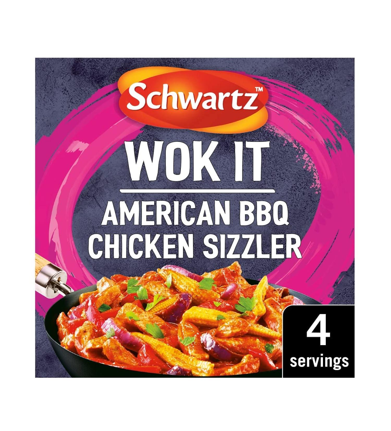 Schwartz Wok It American BBQ Chicken Sizzler Seasoning 35g - Buy Online on SooperMarket.com
