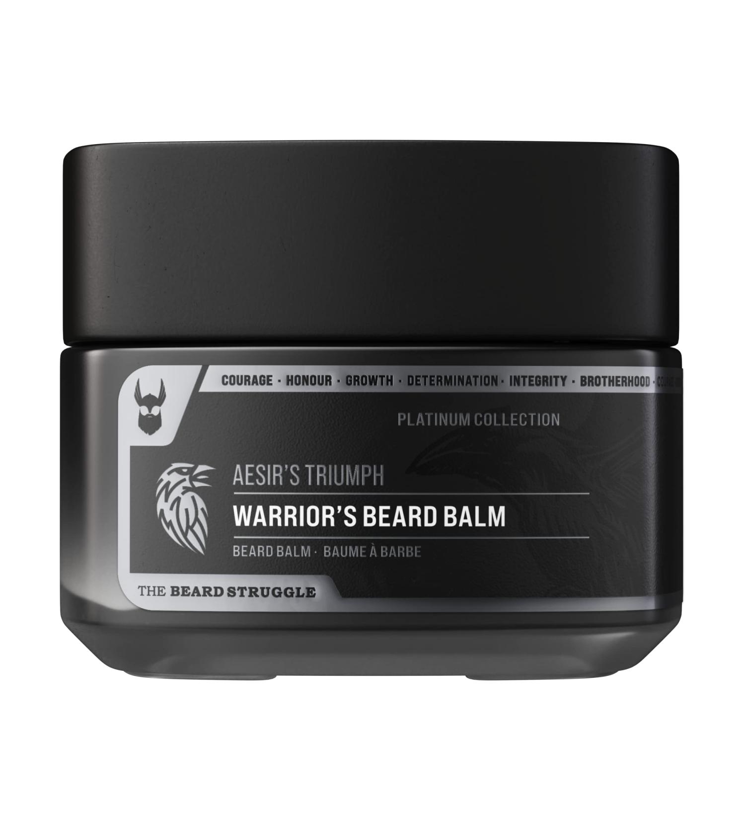 Beard Balm - The Beard Struggle Warrior's Platinum Collection Aesir's Triumph - 50g - 100% Natural Plant-Based Ingredients - Buy Online on SooperMarket.com