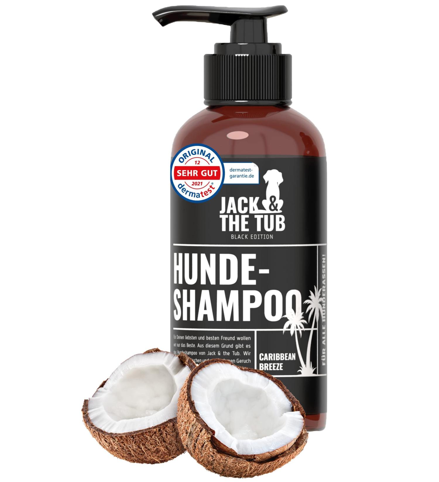 Jack & the Tub Dog Shampoo 500ml Caribbean Breeze - Black Edition | Moisturizing Conditioner & Coconut Scented Dog Care - Buy Online on SooperMarket.com