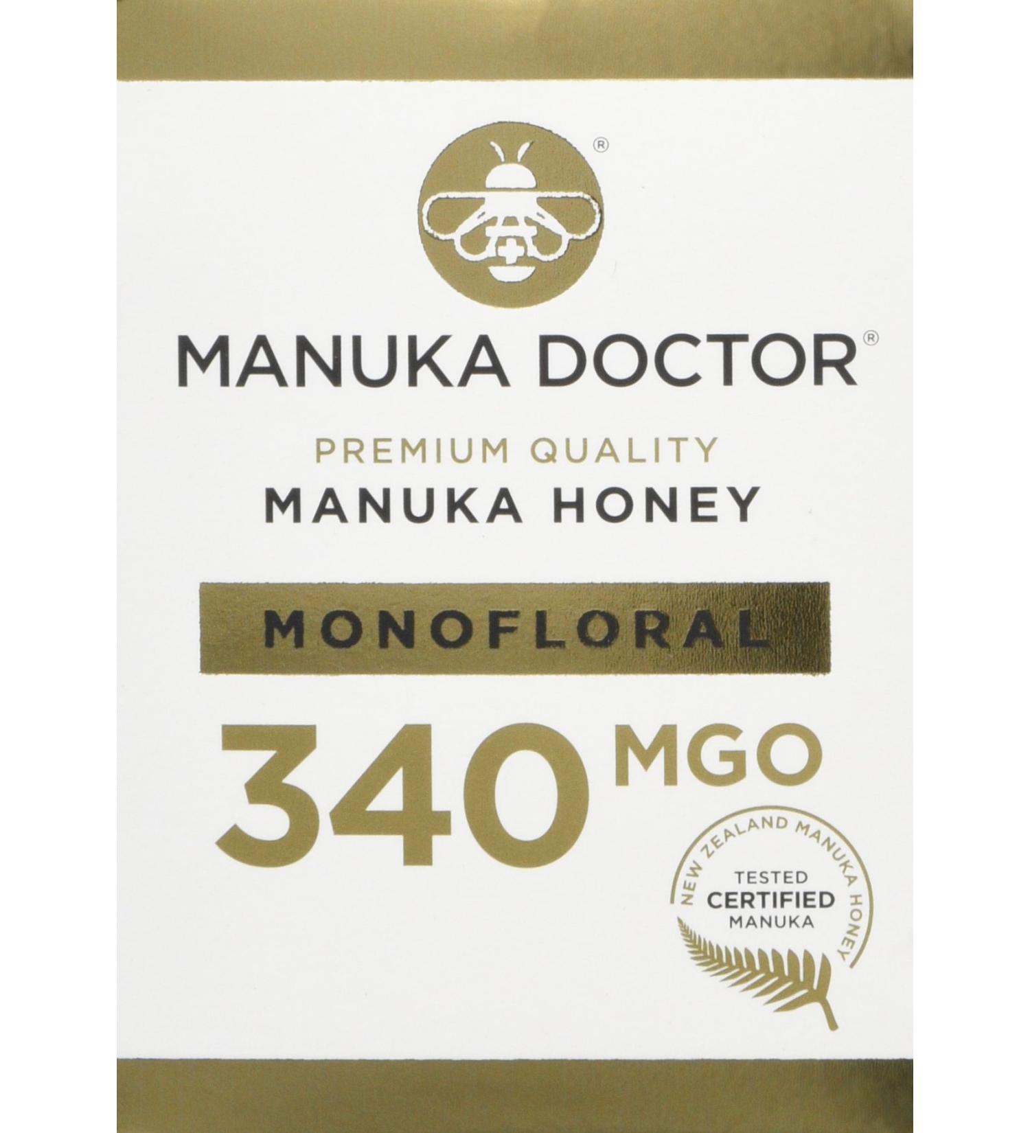Manuka Doctor 340 MGO Manuka Honey 250 g - Buy Online on SooperMarket.com