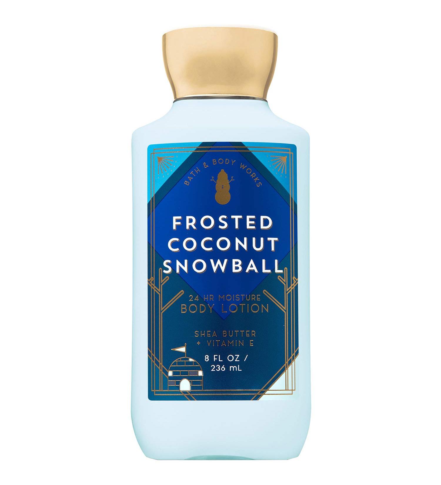 Bath and Body Works FROSTED COCONUT SNOWBALL Super Smooth Body Lotion 8 Fluid Ounce (2019 Edition)