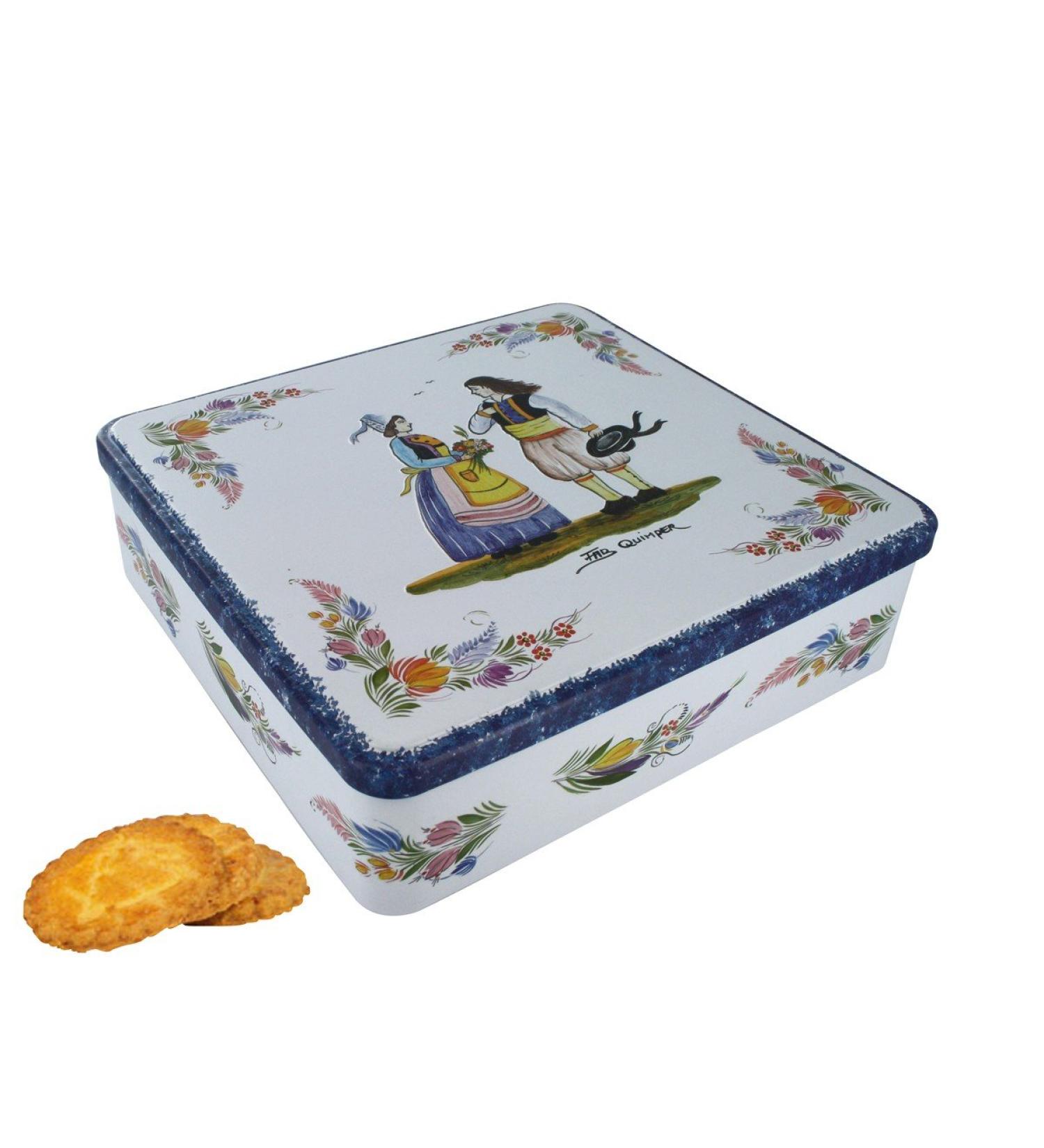 La Trinitaine French Brittany Butter Cookies in Mini Quimper Tin - 4.6 OZ - Buy Online on SooperMarket.com