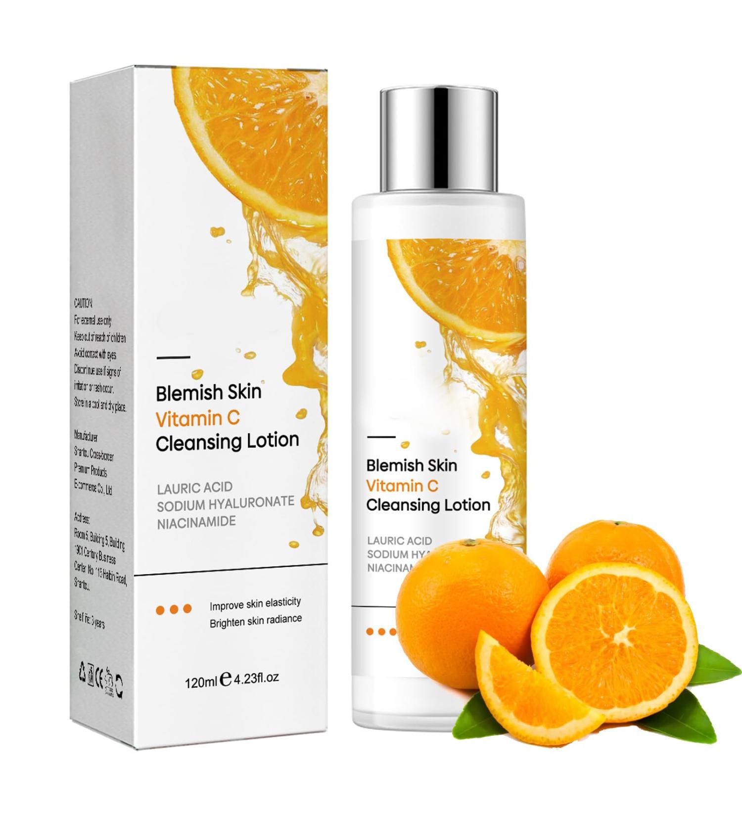 Vitamin C Face Cleanser for Oily Skin Hydrating Cleanser for Large Pore Vitamin C Skin Cleanser for Face Smooth Skin Tone & Control Skin Oil Gentle Face Cleanser For All Skin Type Dense Foam-Hydrating - Buy Online on SooperMarket.com