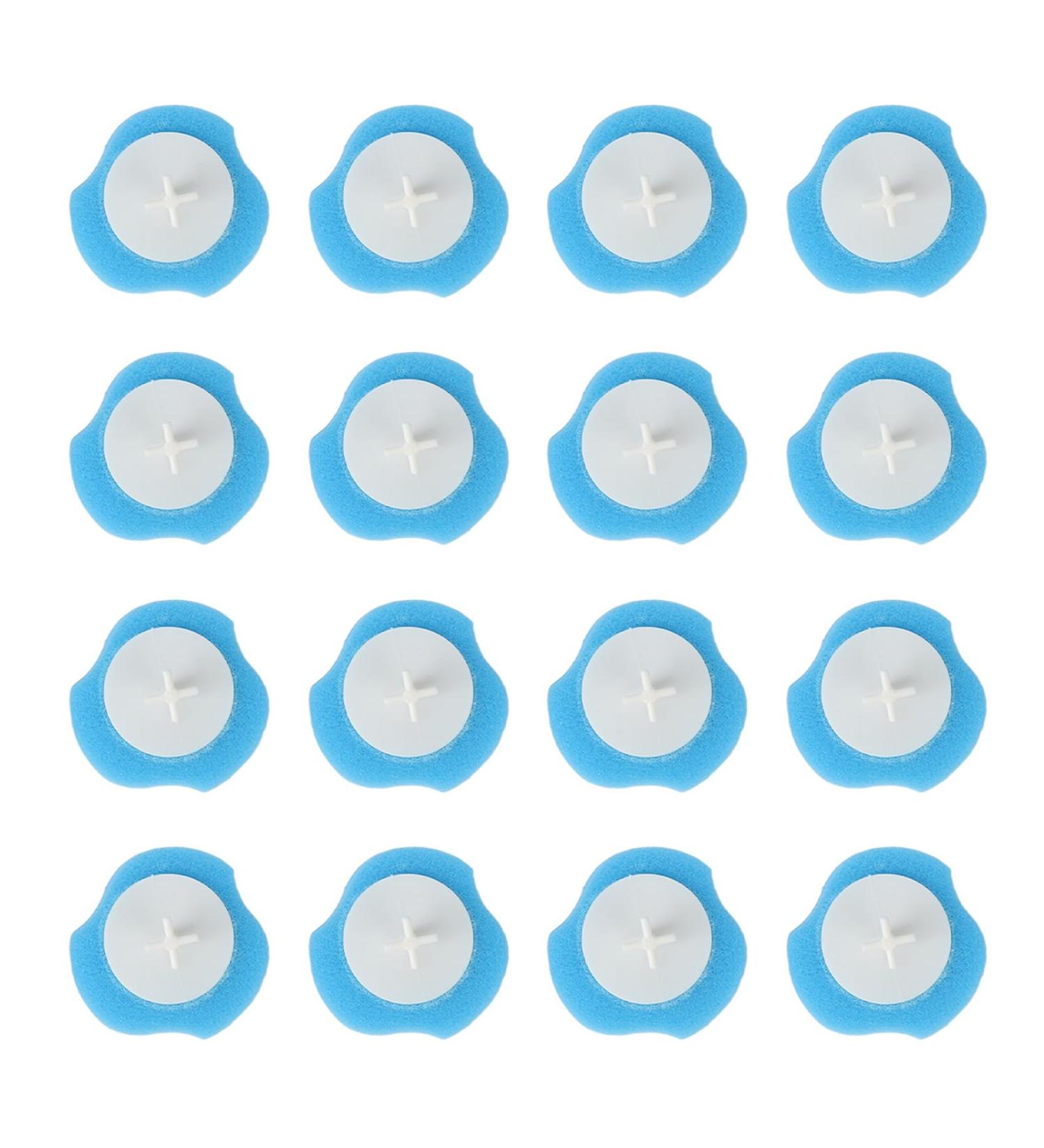 Disposable Toilet Brush Refills 16pcs Sponge Head Easily Clean Every Corner of Bathroom Water Soluble One Time Use Widely Use - Buy Online on SooperMarket.com