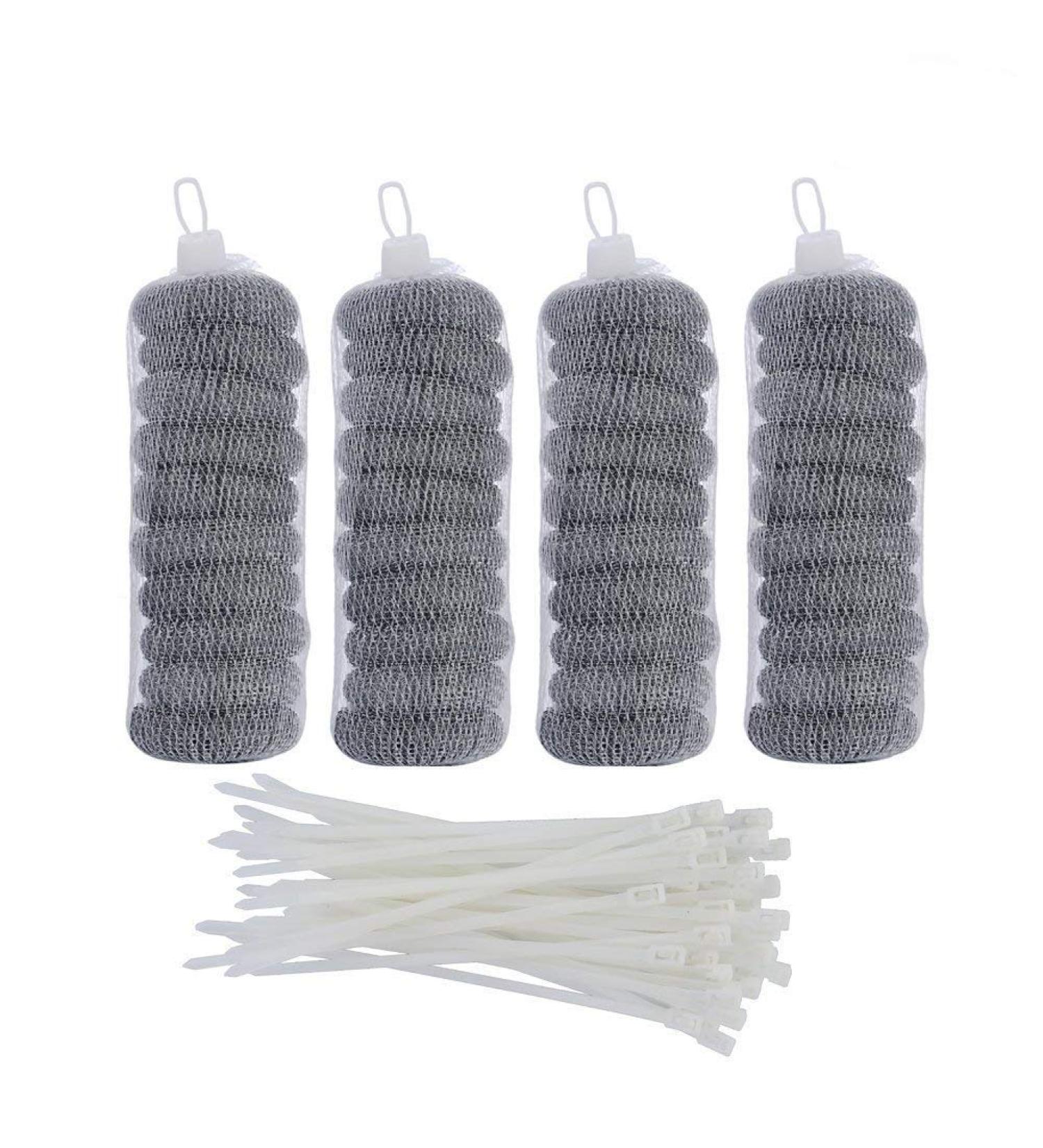 SUNHE 40 Pieces Lint Traps & Cable Ties Set for Washing Machine - Laundry Mesh Washer Hose Filter Kit - Buy Online on SooperMarket.com