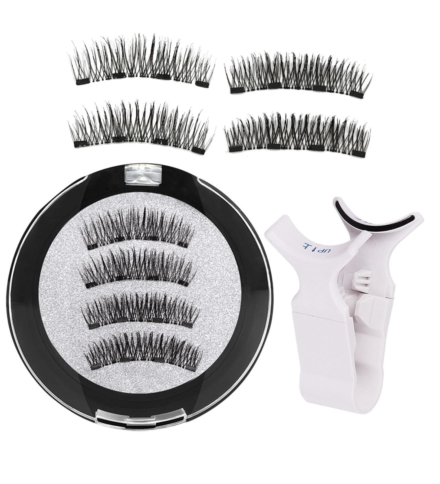 Bexdug Reusable Magnetic Eyelashes - Women False Eyelashes | With Clip Natural Look Magnetic Lashes Magnetic Fake Lashes For Easy Application - Buy Online on SooperMarket.com