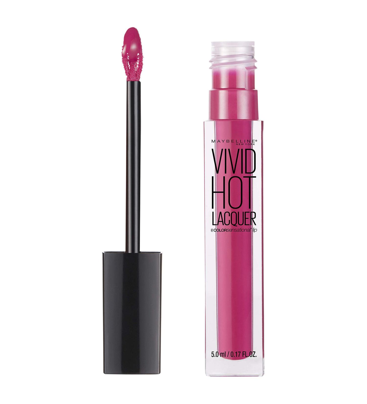 Maybelline Color Sensational Vivid Hot Lacquer Lip Gloss - Sassy 0.17 fl. oz. - Pack of 1 - Buy Online on SooperMarket.com