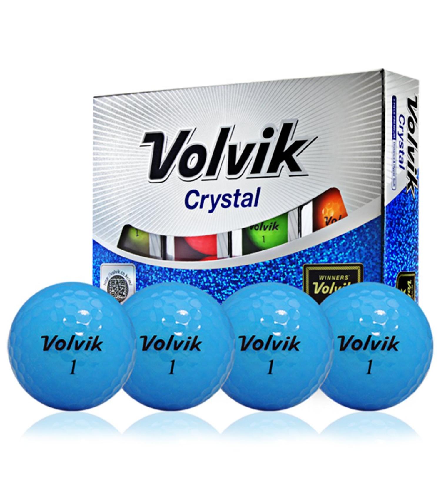 Volvik Crystal Golf Balls (One Dozen) Blue