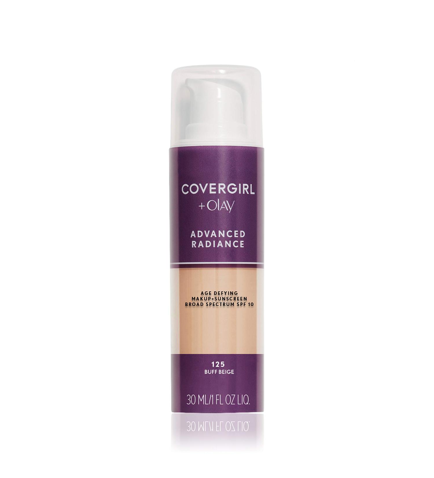 Covergirl Olay Advanced Radiance Age-Defying Makeup SPF 10 - 125 Buff Beige (1 fl oz) - Buy Online on SooperMarket.com