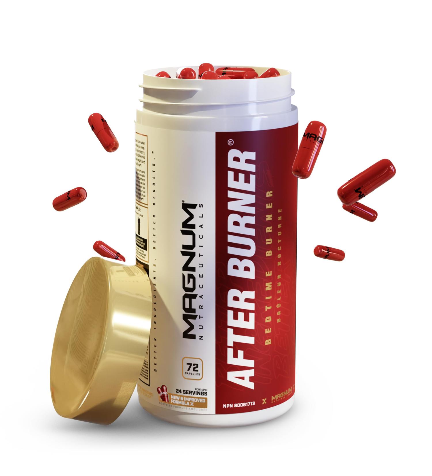 Magnum Nutraceuticals After Burner Bedtime Burner - 72 Capsules - Thermogenic - Fat Burner - Reduce Food Cravings - Increases Fat Loss While You Sleep - Buy Online on SooperMarket.com