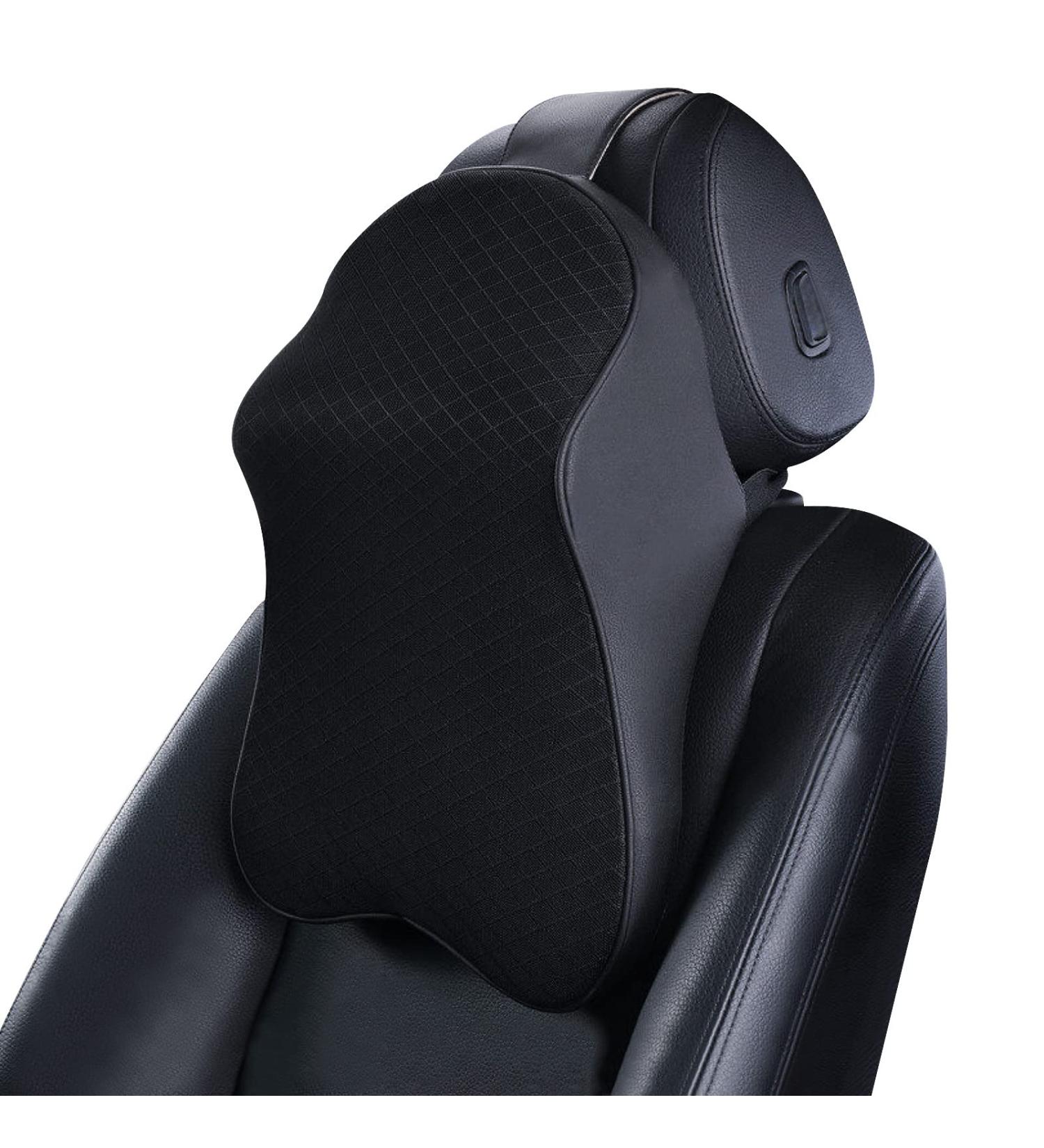 ZATOTOO Car Neck Support - Memory Foam Headrest for Car Seat with Breathable Washable Cover - Black - Buy Online on SooperMarket.com