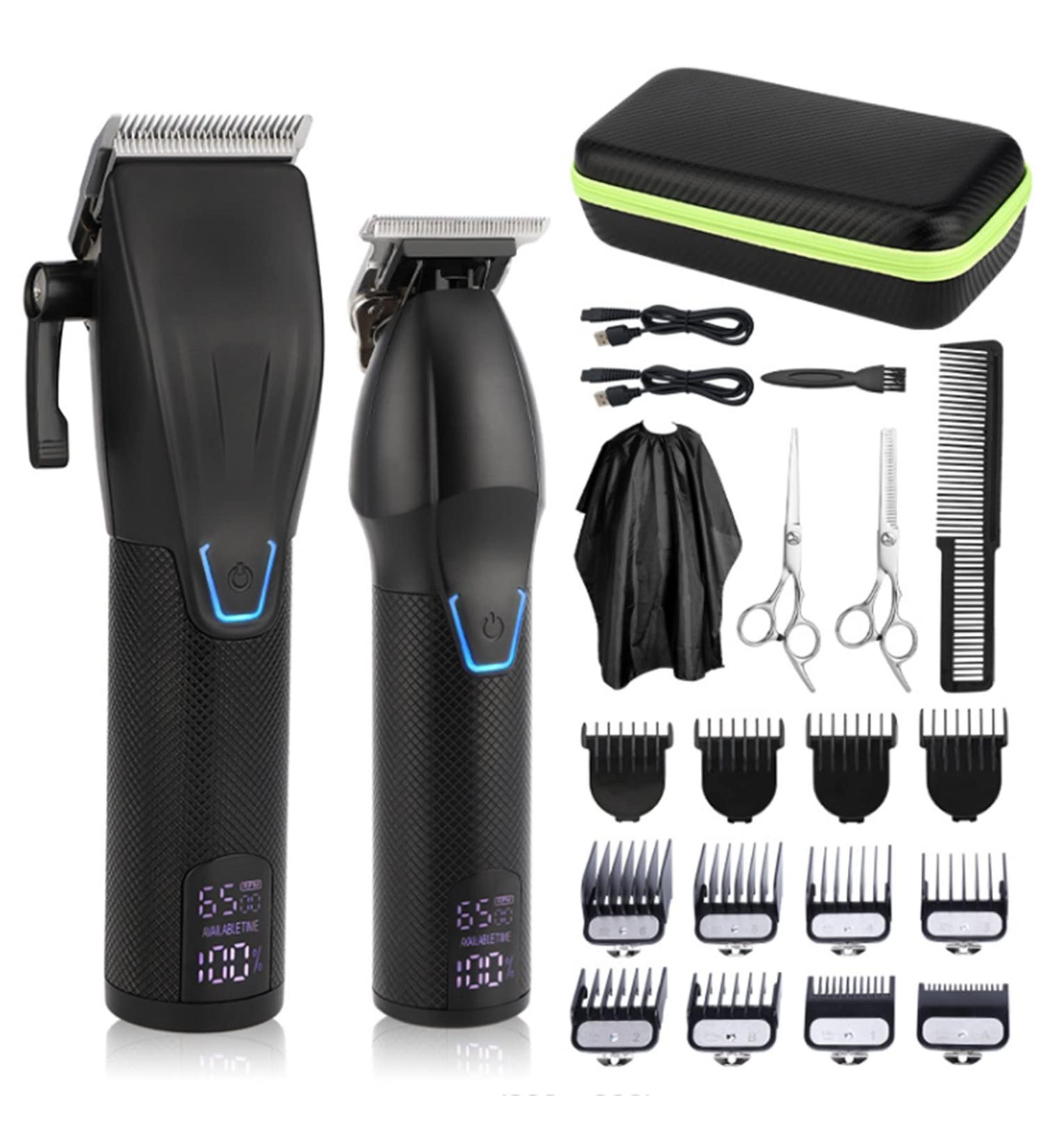 Professional Electric Hair Clipper Set | Speed Adjustable Low Noise Intelligent Display - Buy Online on SooperMarket.com