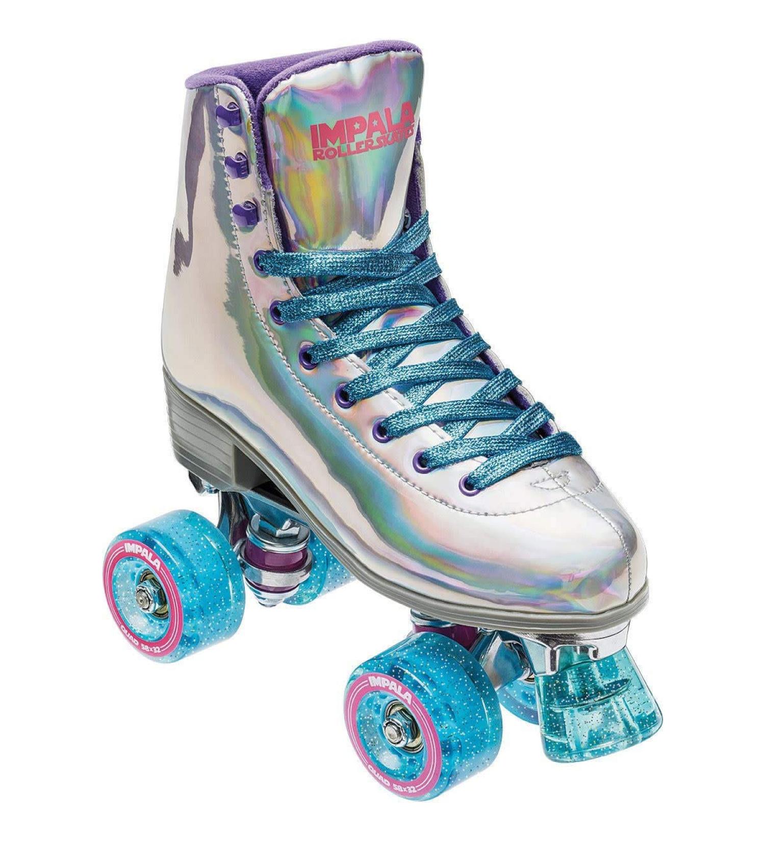 Marawa Rose Gold Holographic Impala Quad Skate - Size 9 - Buy Online on SooperMarket.com