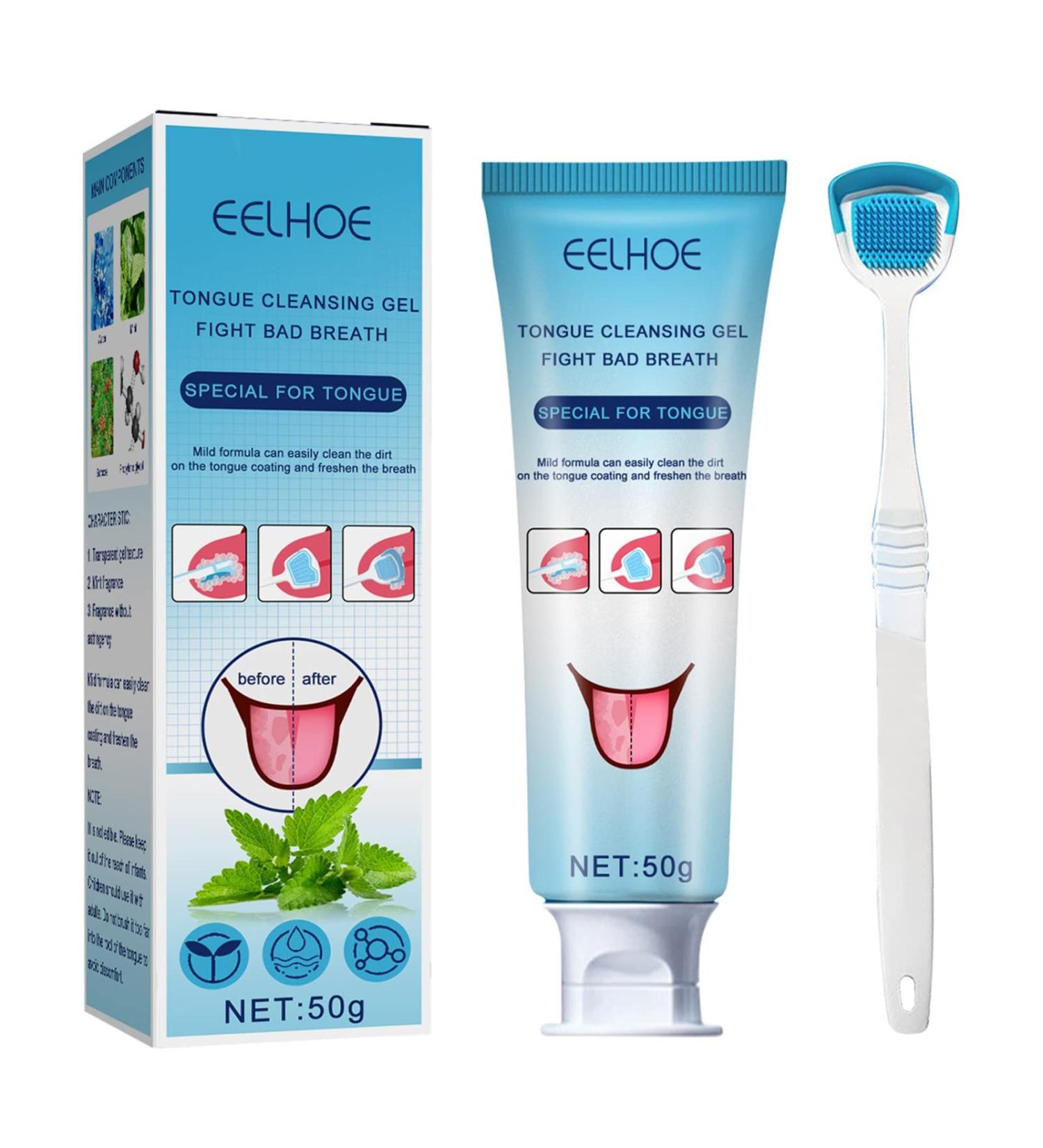 Ulapithi Tung Gel & Tongue Cleaner Set | Multifunctional Gel for Healthy Breath | International Shipping - Buy Online on SooperMarket.com