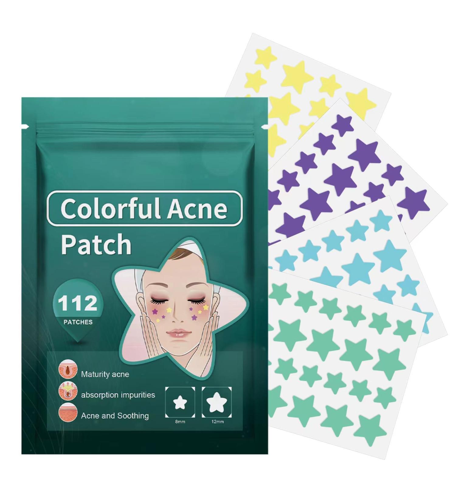 112 Counts Star-Shaped Pimple Patches - Hydrocolloid Acne Stickers for All Skin Types - Effective Pimple Patch Set - Buy Online on SooperMarket.com