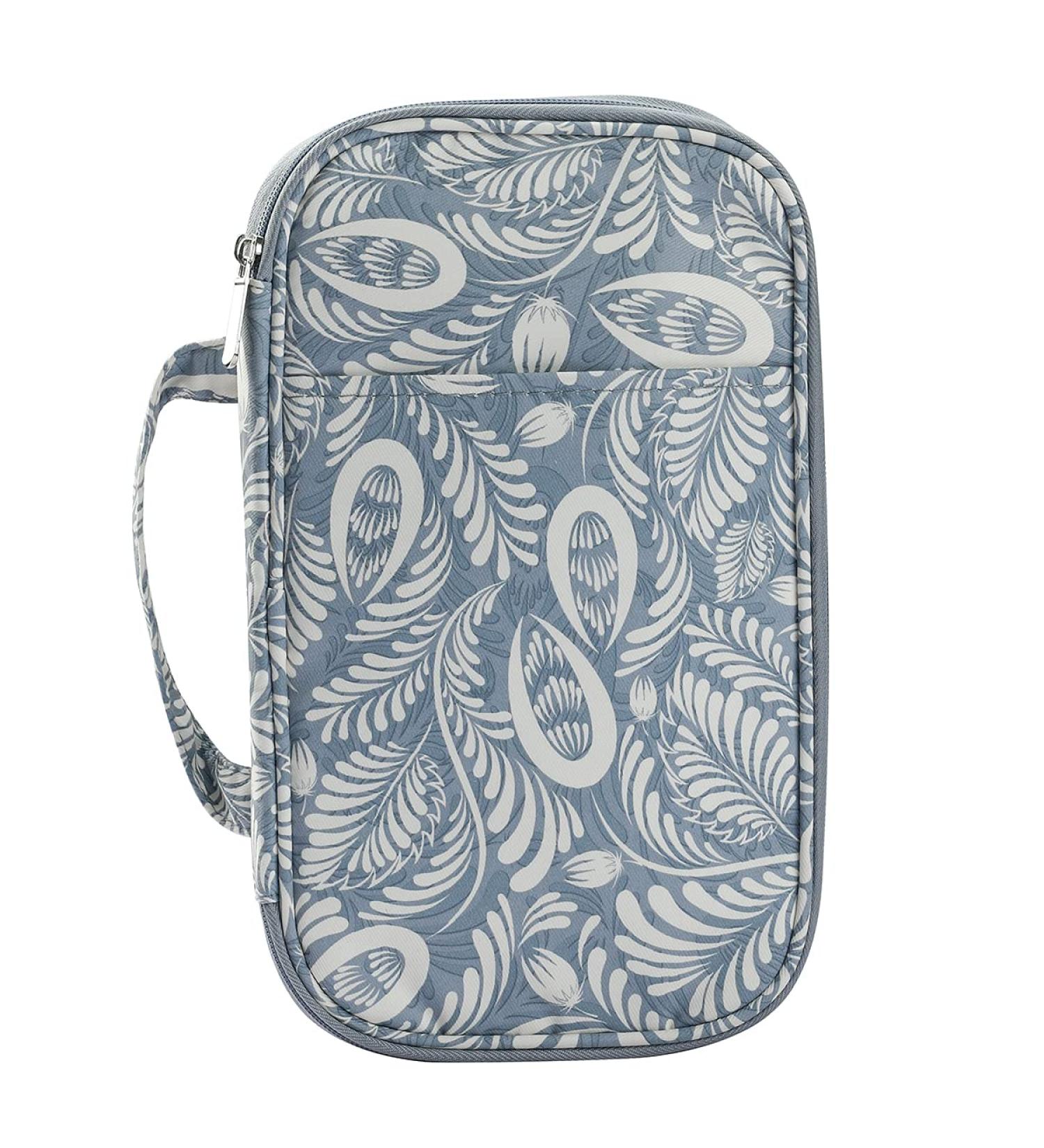 Coopay Crochet Hook Case Organizer Storage Bag - Portable Travel Knitting Needle Case for Crochet Hooks and Knitting Needles - Gray Blue - Up to 11 - Buy Online on SooperMarket.com
