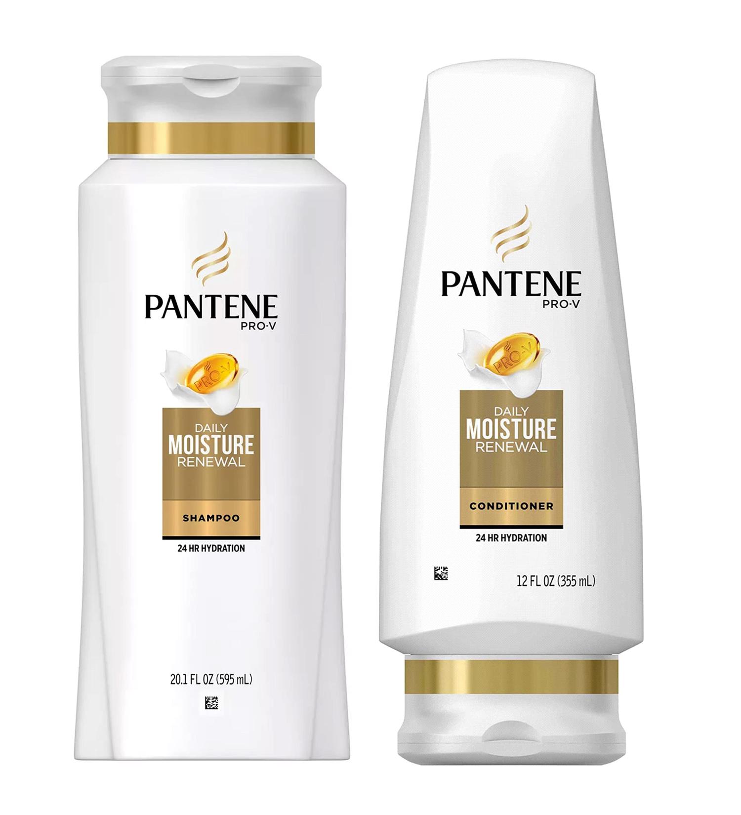 Pantene Pro-V Daily Moisture Renewal Shampoo & Conditioner Set - 20.1 FL OZ & 17.7 FL OZ - Best Haircare for Hydration & Shine - Shop Internationally - Buy Online on SooperMarket.com
