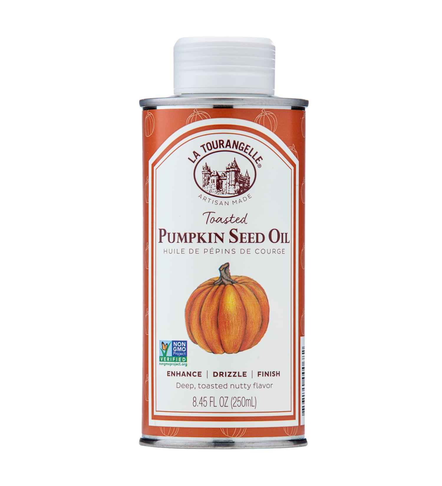La Tourangelle Toasted Pumpkin Seed Oil - 8.45 fl oz (250 ml) | Gourmet Cooking Oil - Buy Online on SooperMarket.com