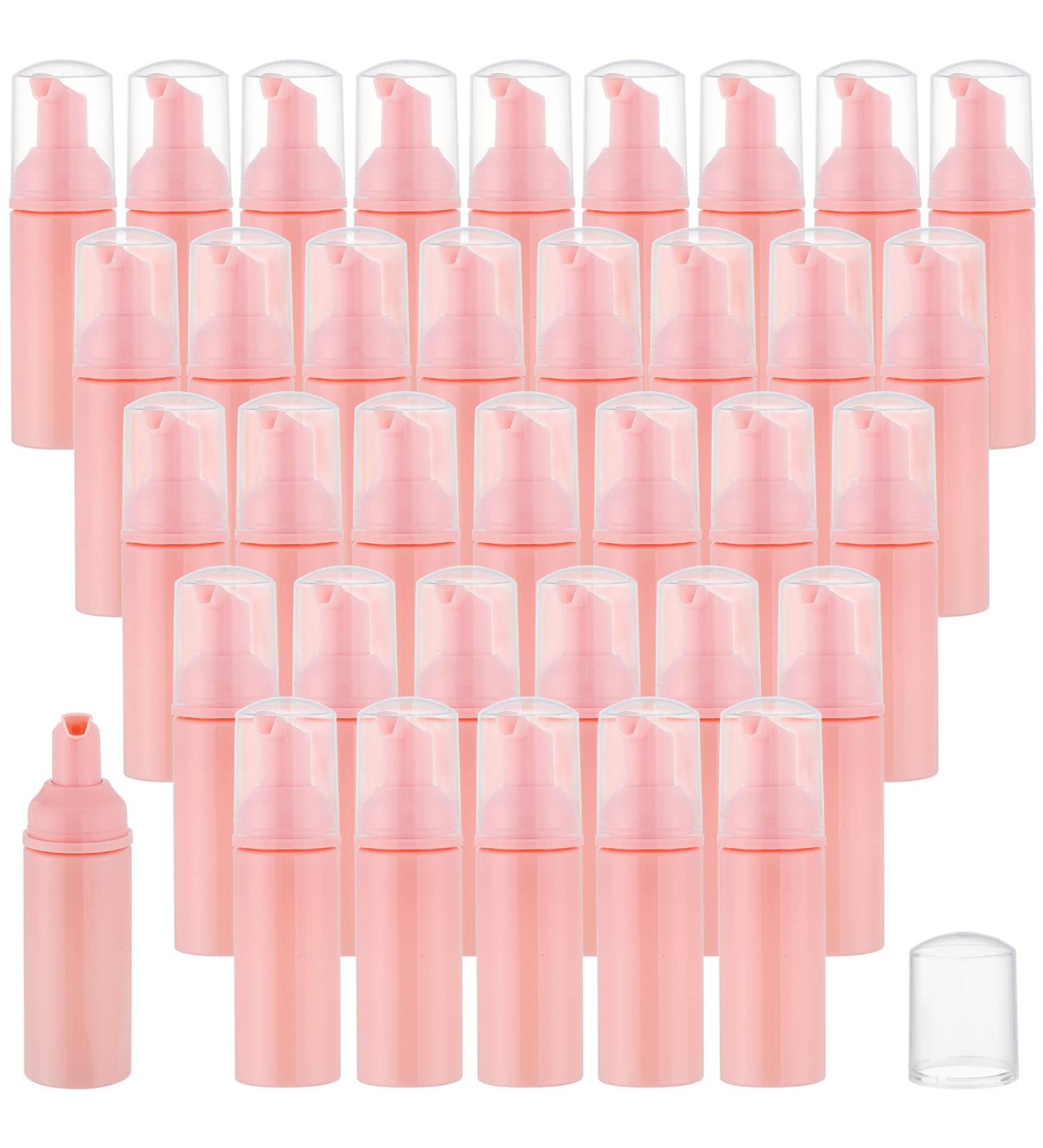 36 pcs 2oz Empty Foam Soap Dispensers Bottles - Refillable Lash Cleanser, Shampoo, Lotion, Hand Sanitizer - BPA-Free Pink - Cosmetics Castile - Buy Online on SooperMarket.com