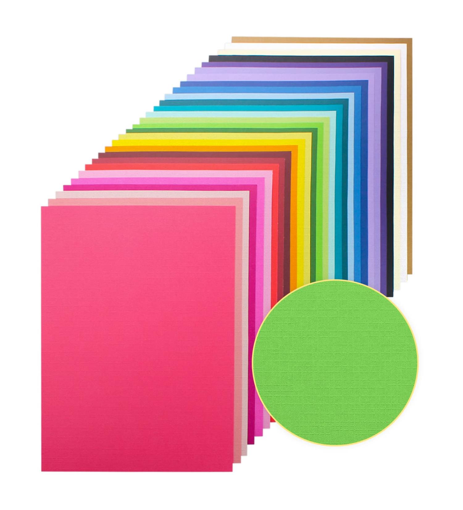 60 Sheets Colorful Card Stock 250gsm - Textured Multicolor Cardstock for Card Making, Scrapbooking & Crafts - Buy Online on SooperMarket.com